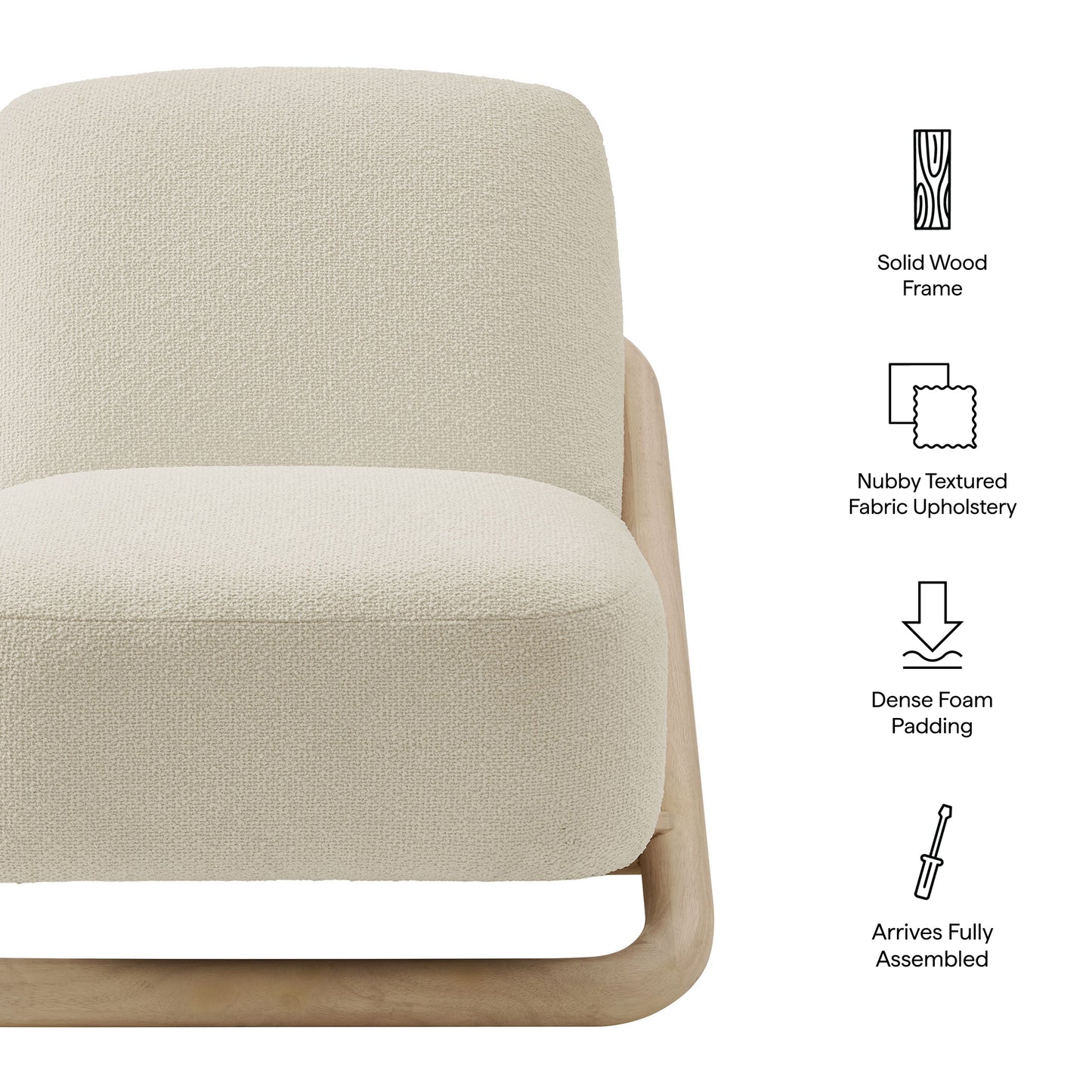 Vander Textured Fabric Accent Chair by Modway