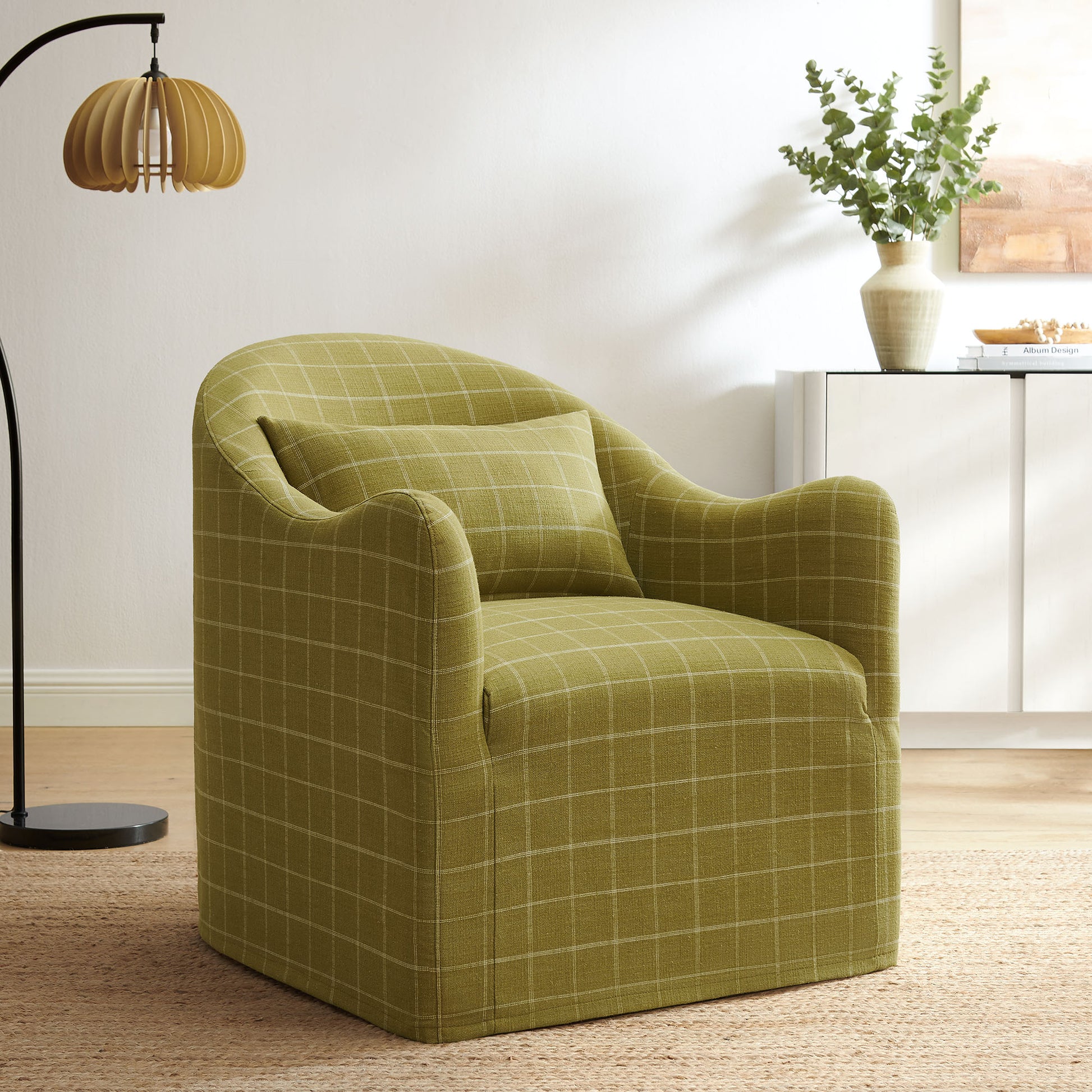 Bardot Slipcovered Linen Blend Accent Chair by Modway