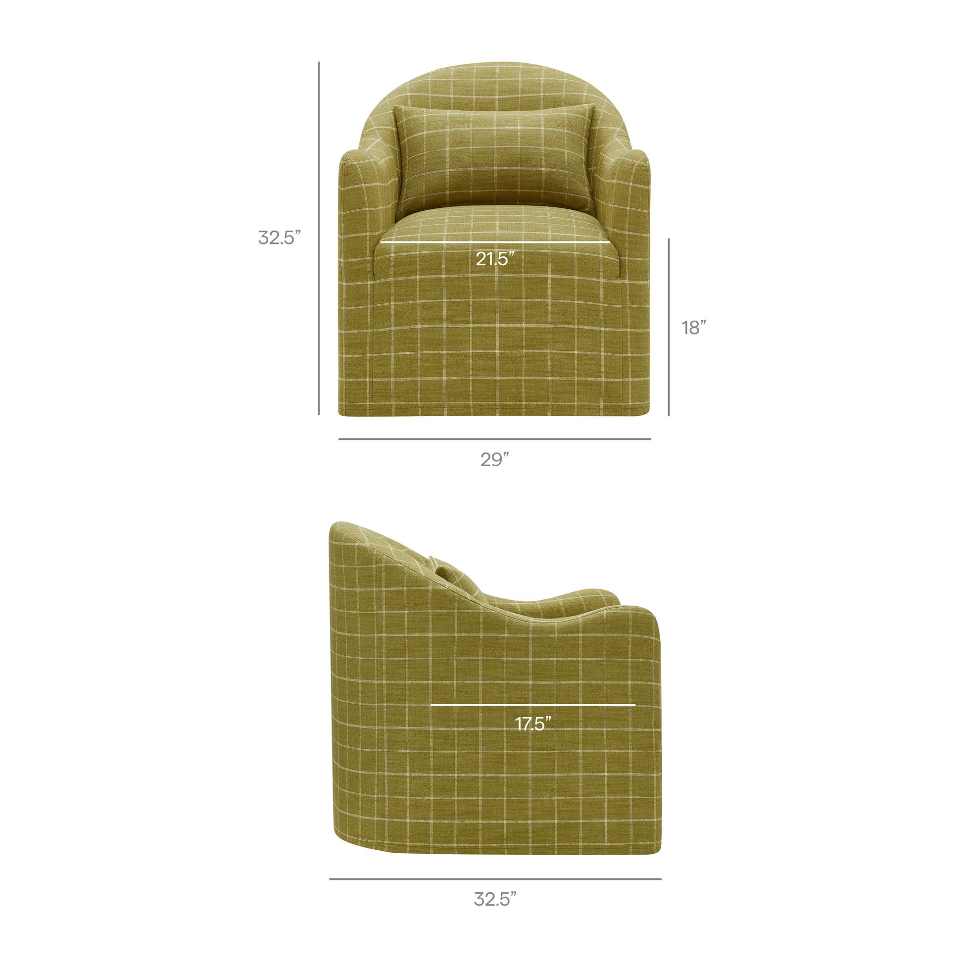 Bardot Slipcovered Linen Blend Accent Chair by Modway