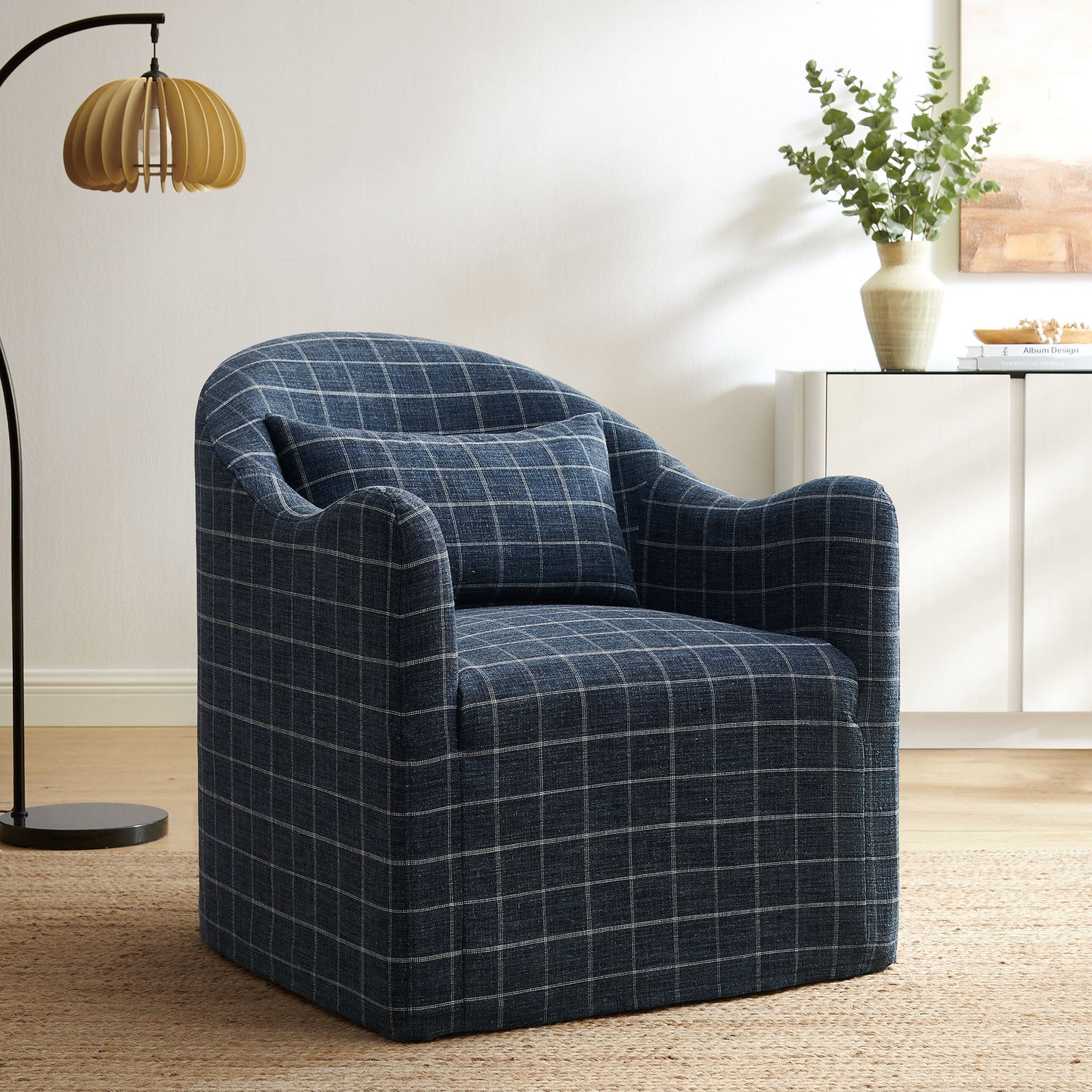 Bardot Slipcovered Linen Blend Accent Chair by Modway