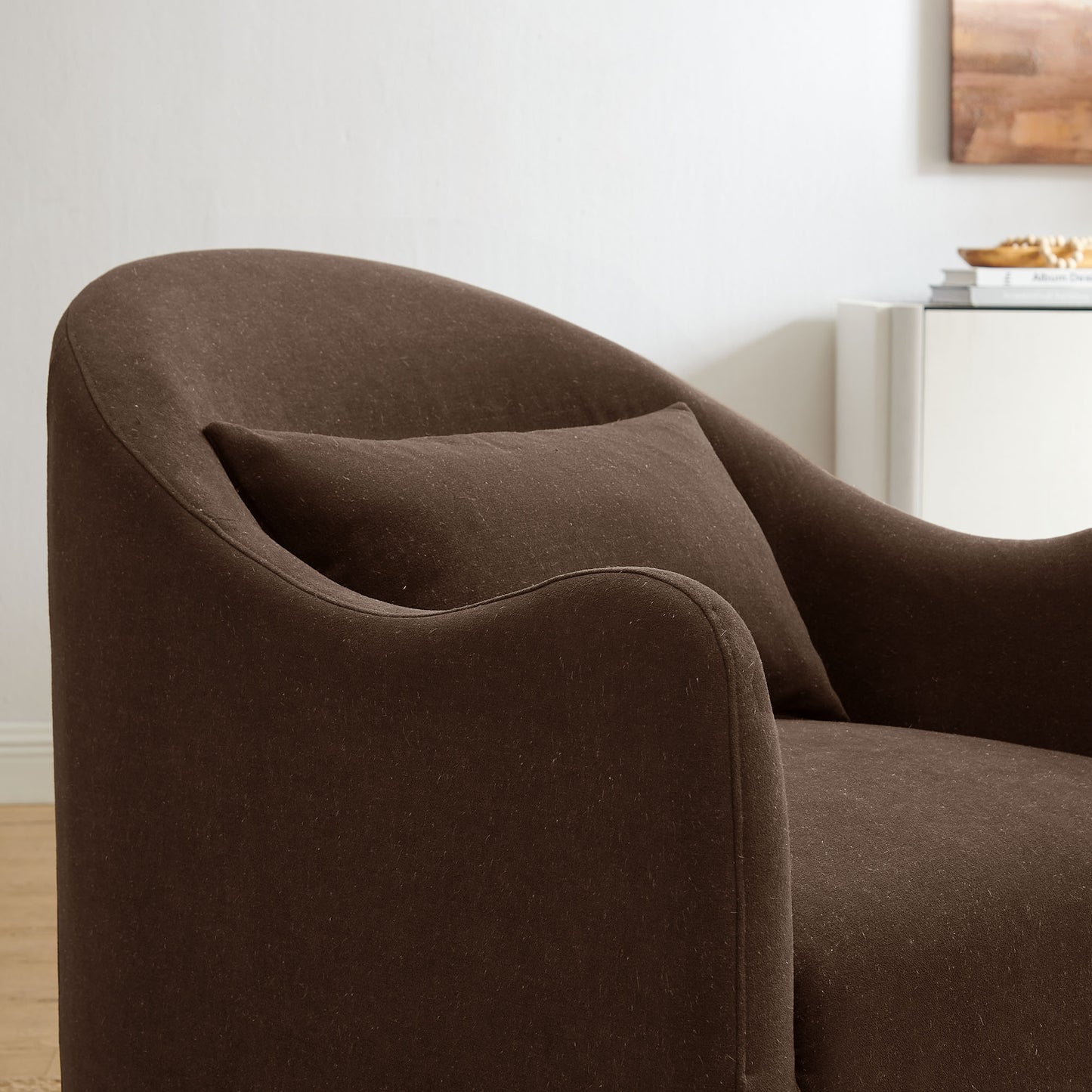 Bardot Slipcovered Linen Blend Accent Chair by Modway