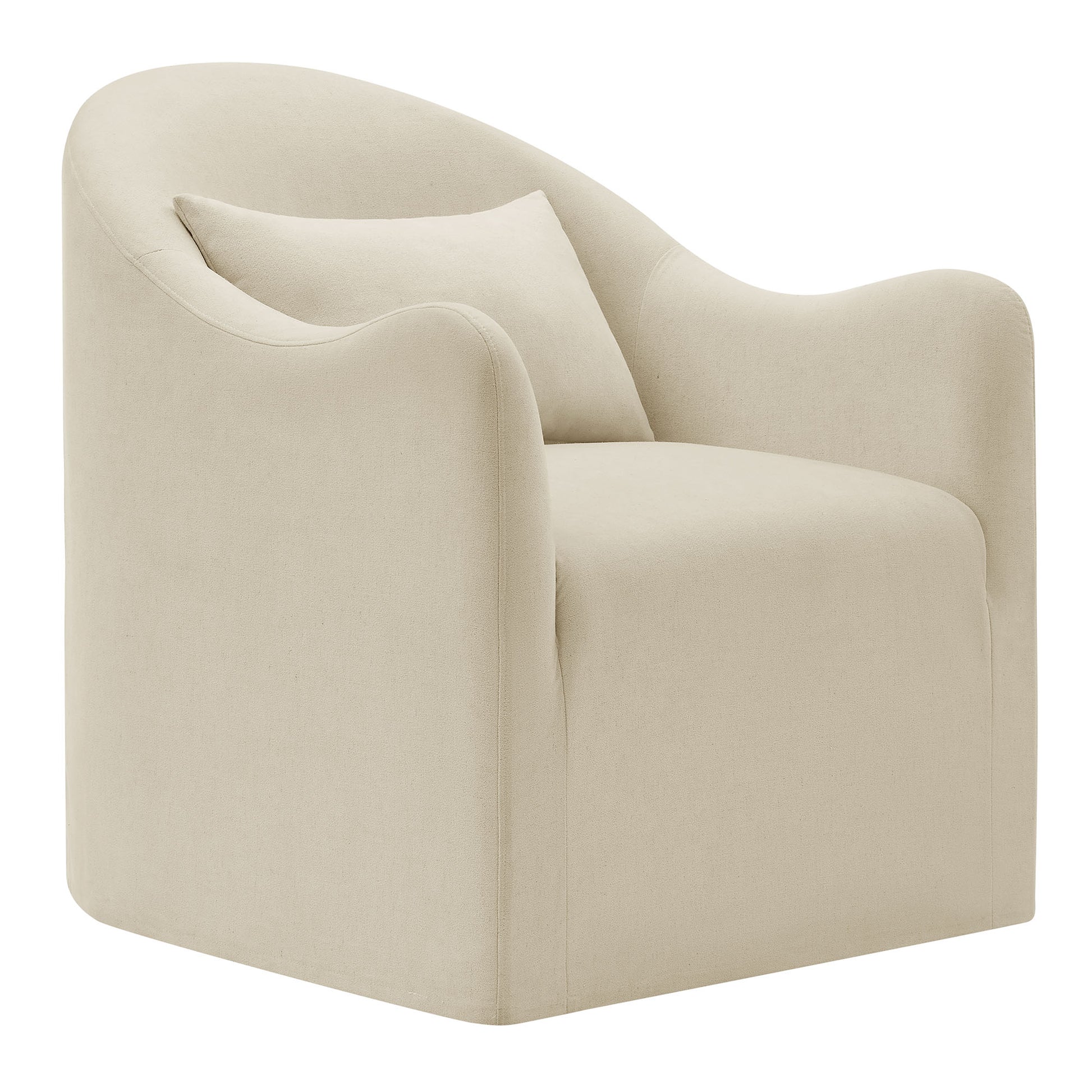 Bardot Slipcovered Linen Blend Accent Chair by Modway