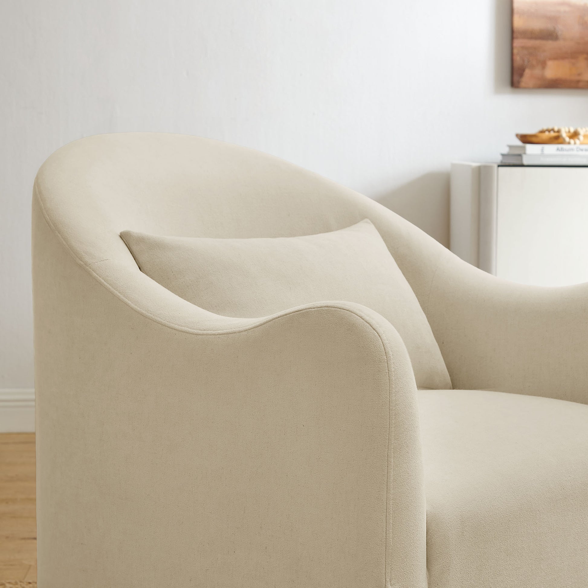 Bardot Slipcovered Linen Blend Accent Chair by Modway