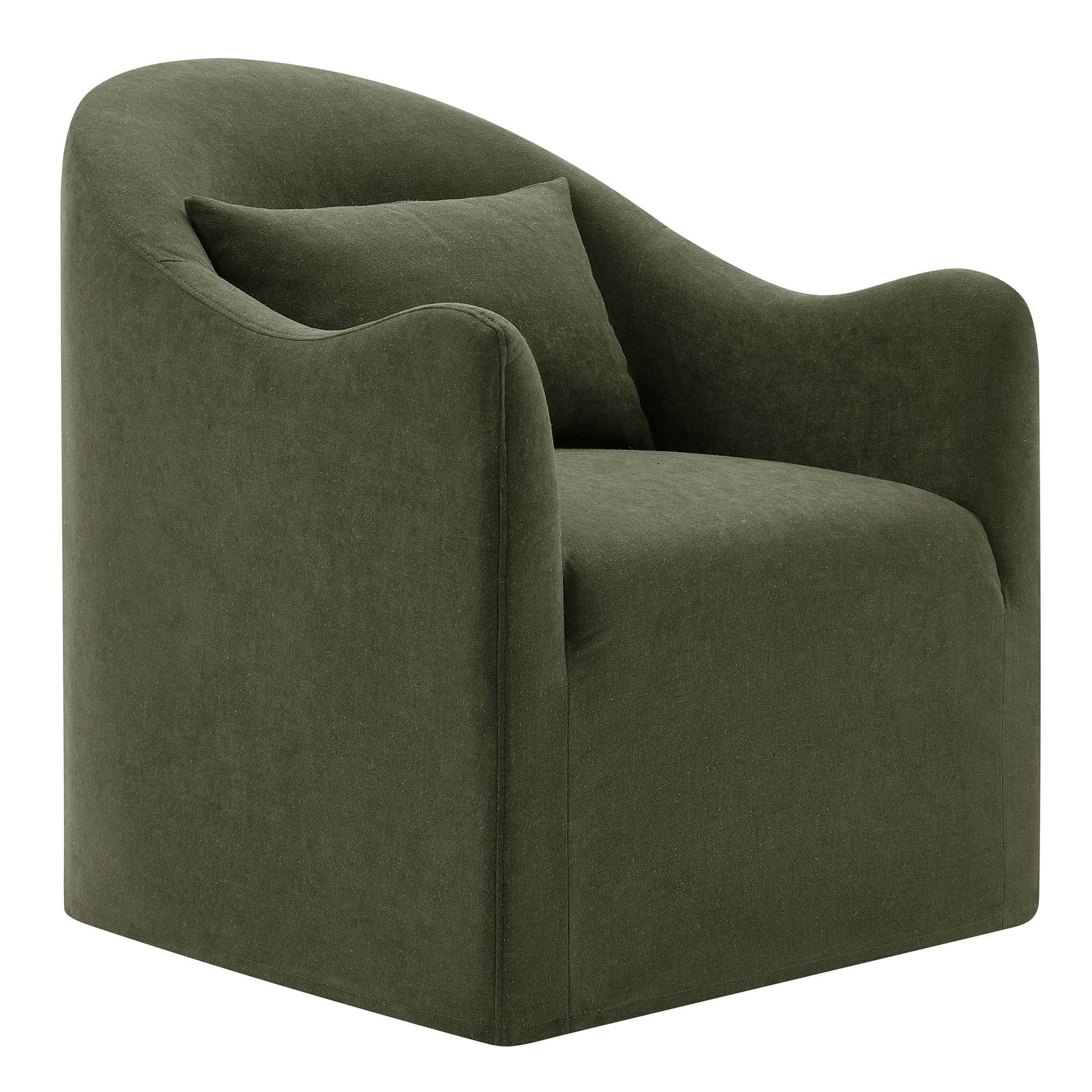 Bardot Slipcovered Linen Blend Accent Chair by Modway