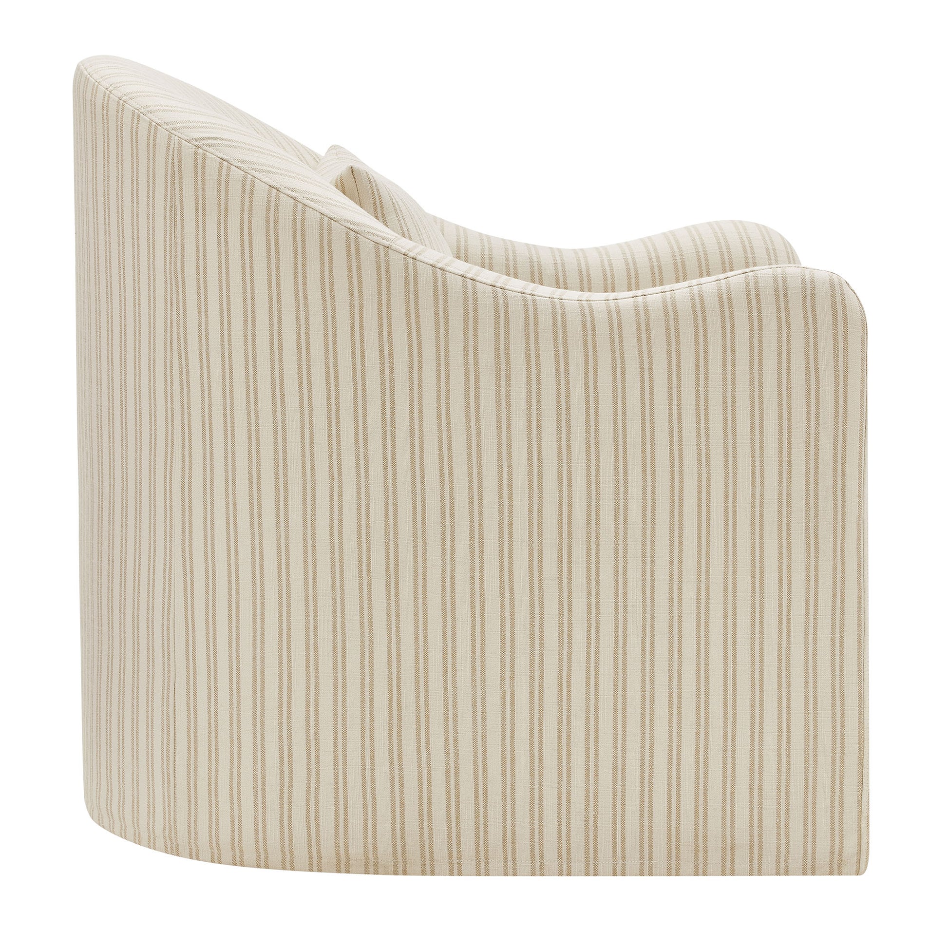 Bardot Slipcovered Striped Accent Chair by Modway