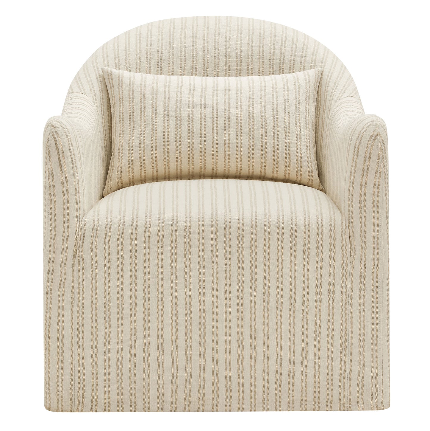 Bardot Slipcovered Striped Accent Chair by Modway