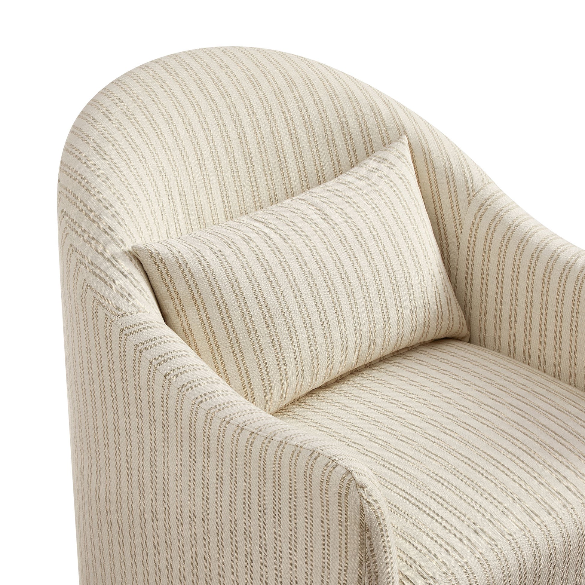 Bardot Slipcovered Striped Accent Chair by Modway