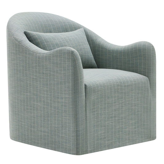Bardot Slipcovered Striped Accent Chair by Modway