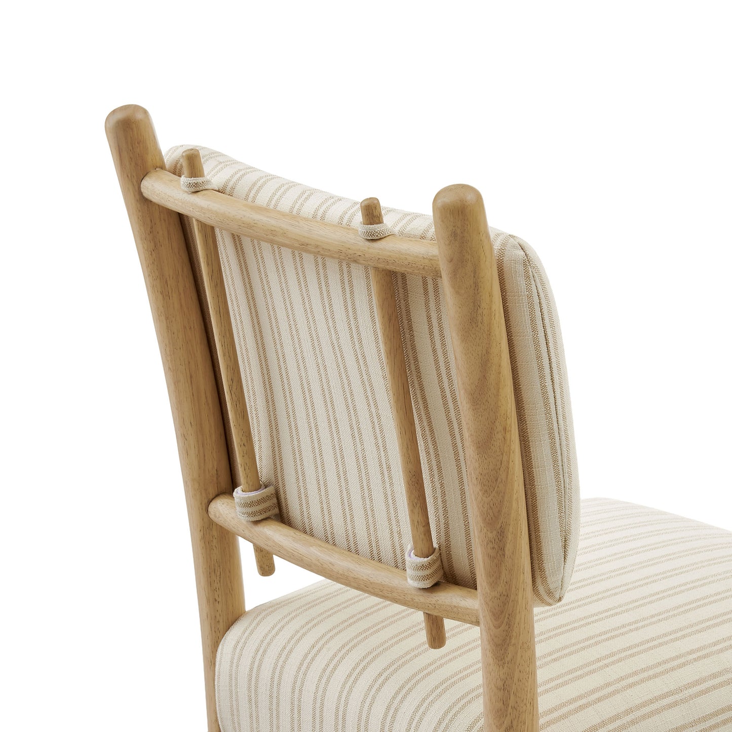 Mauden Striped Dining Side Chairs Set of 2 by Modway