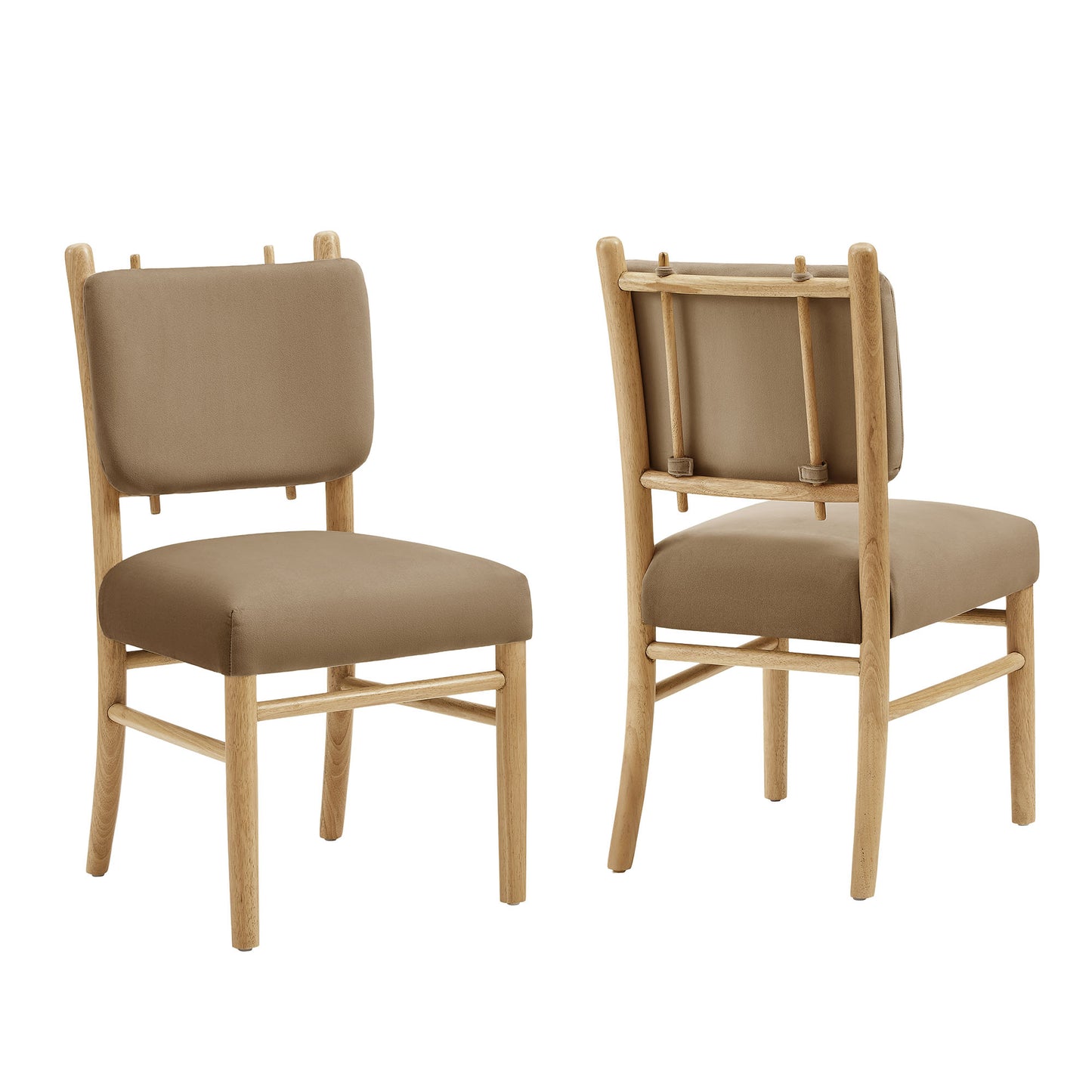 Mauden Performance Velvet Dining Side Chairs Set of 2 by Modway