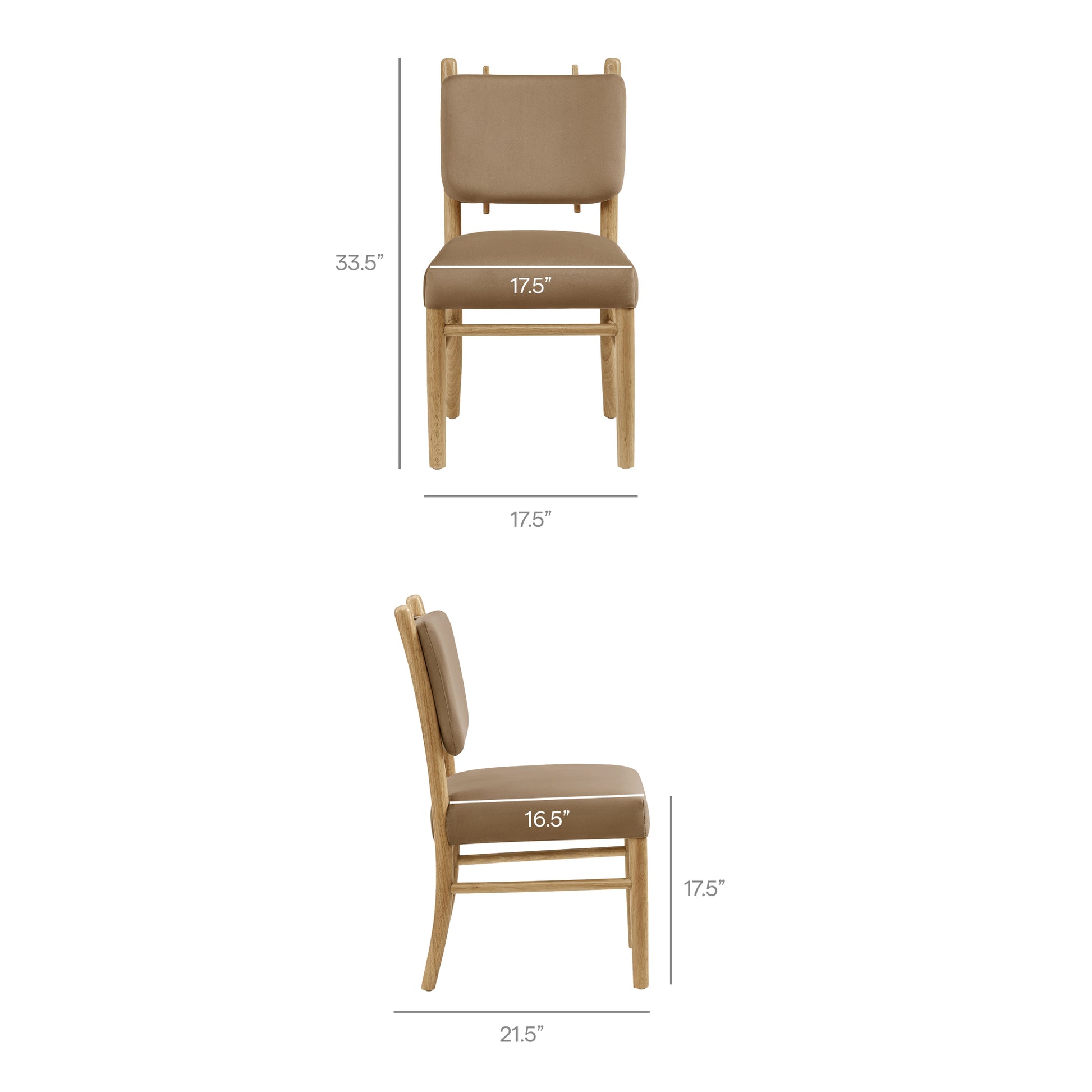 Mauden Performance Velvet Dining Side Chairs Set of 2 by Modway