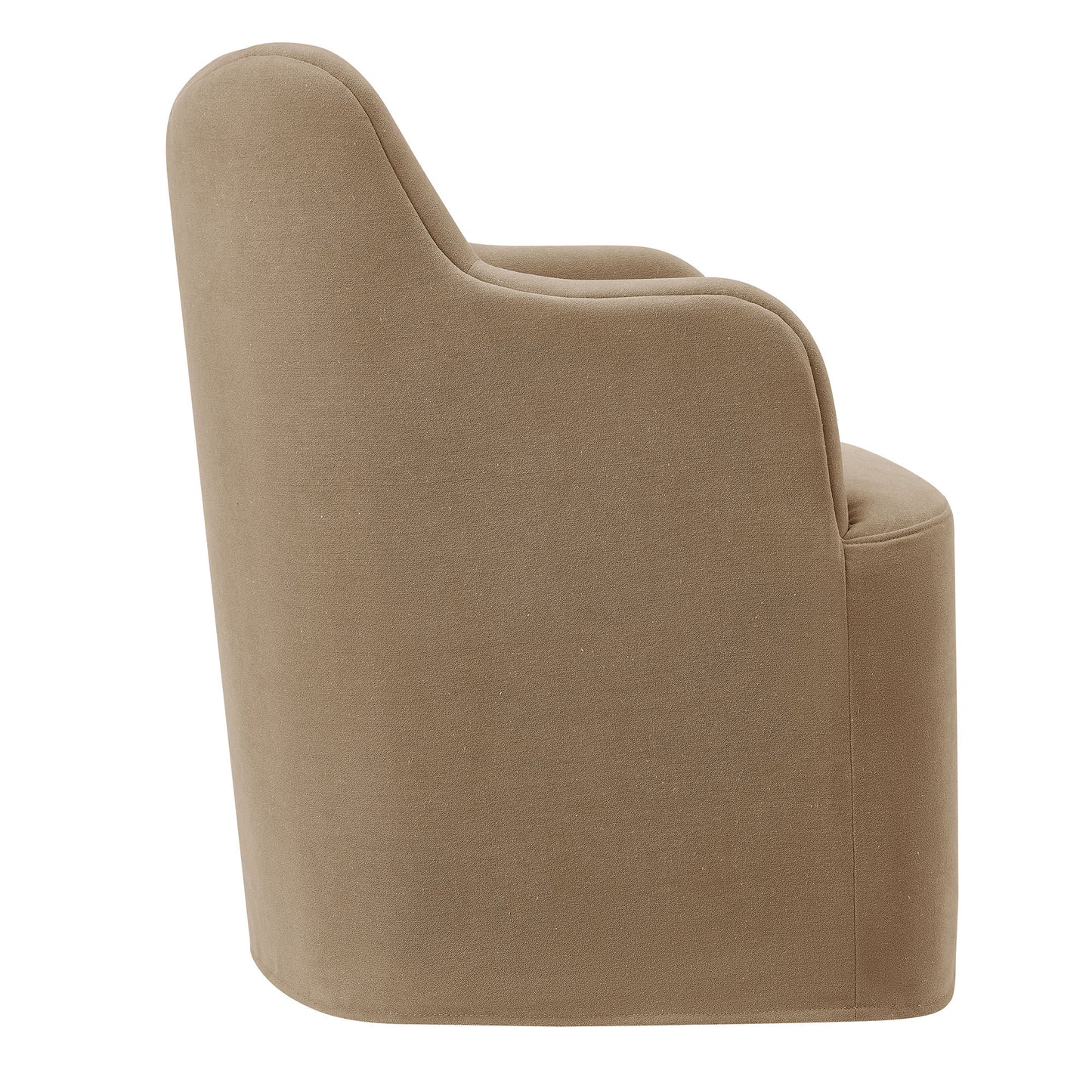Cordelle Linen Blend Swivel Dining Chair by Modway