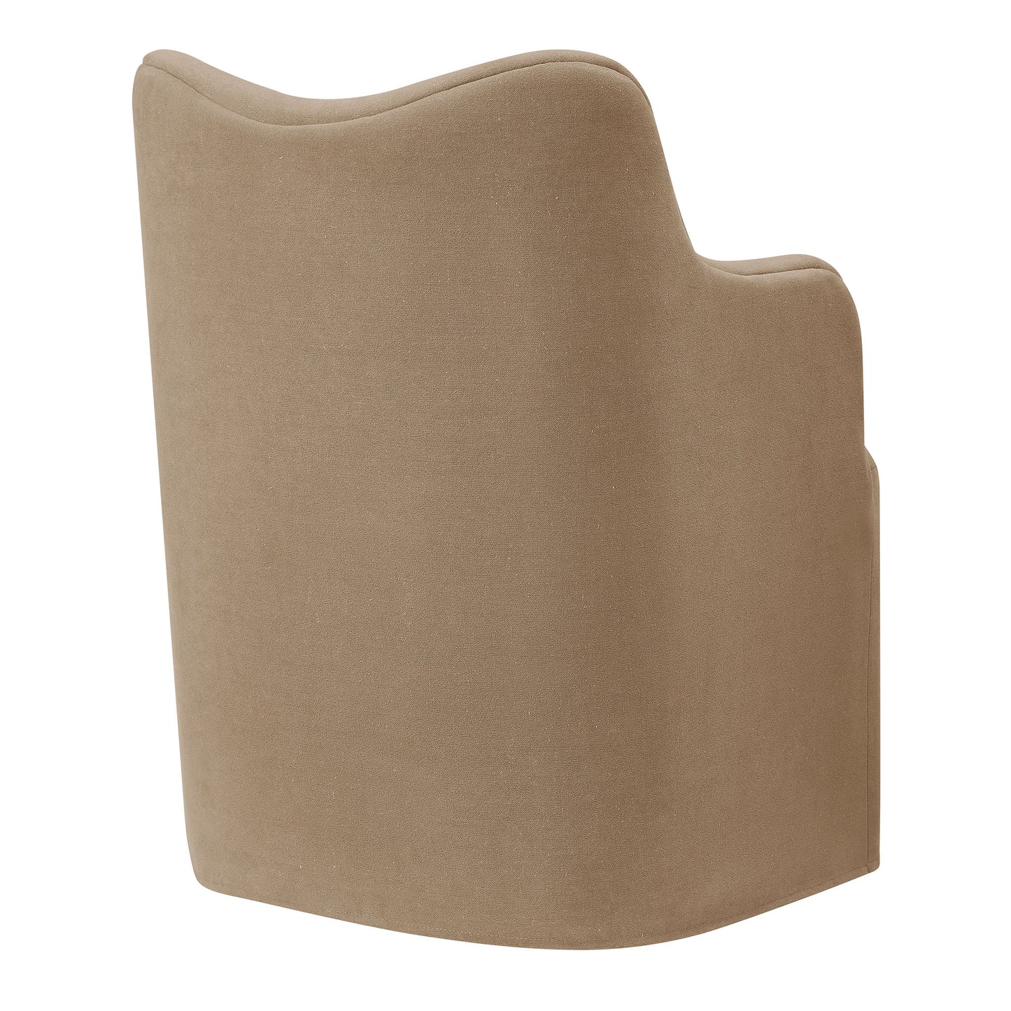 Cordelle Linen Blend Swivel Dining Chair by Modway