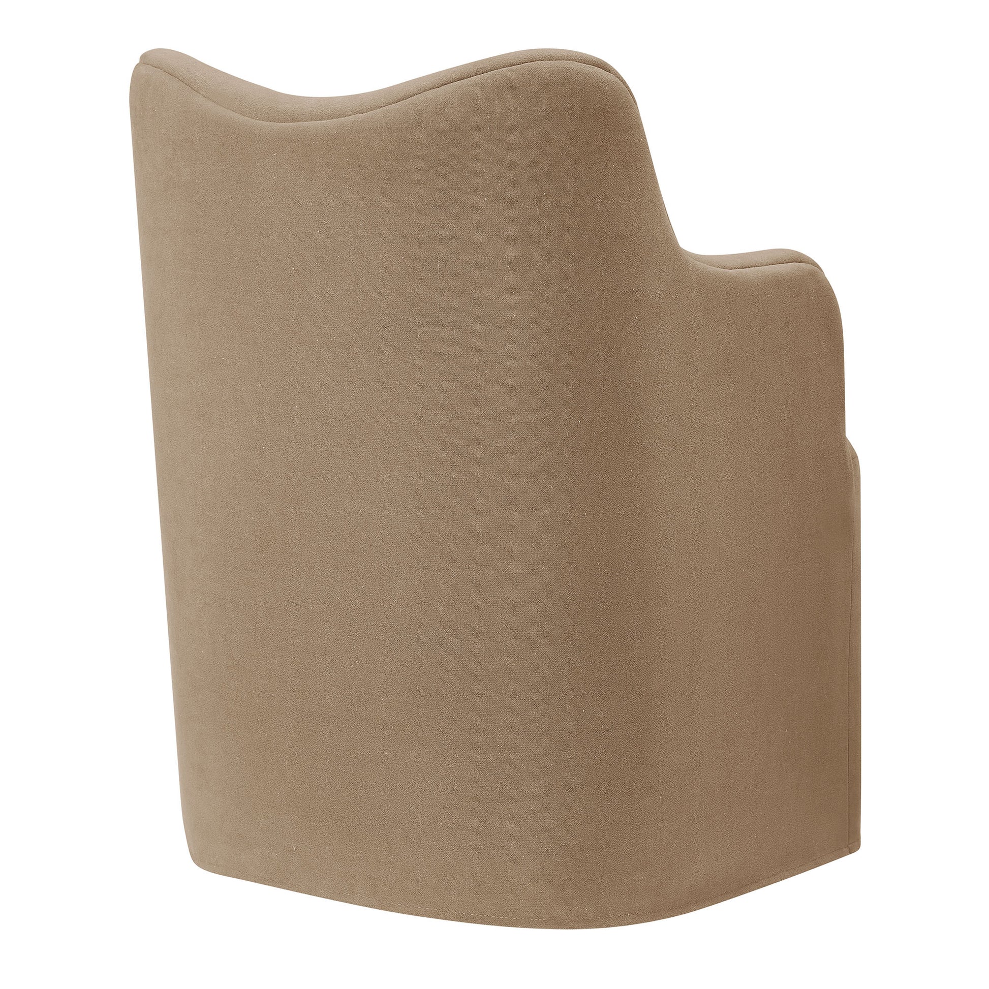 Cordelle Linen Blend Swivel Dining Chair by Modway