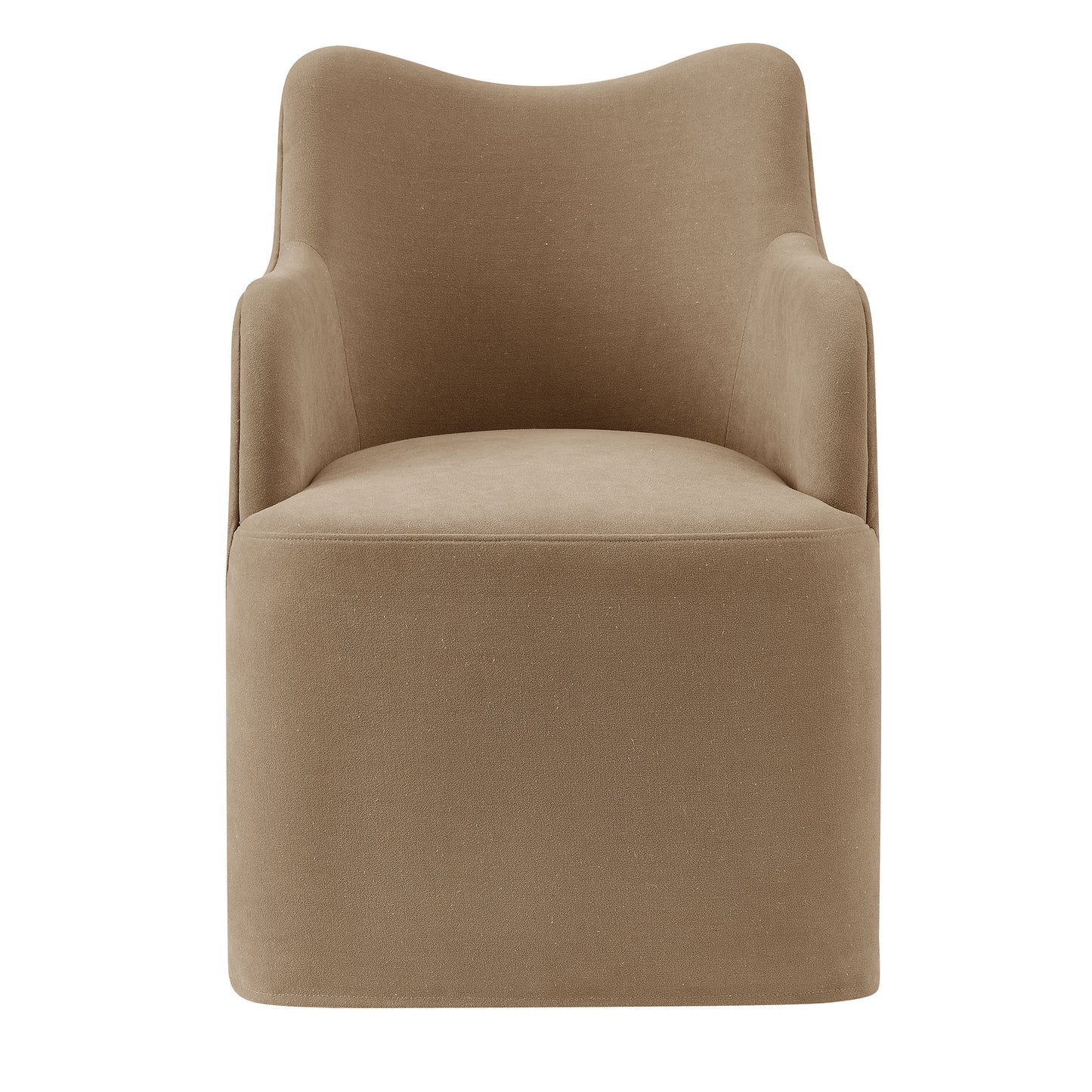 Cordelle Linen Blend Swivel Dining Chair by Modway