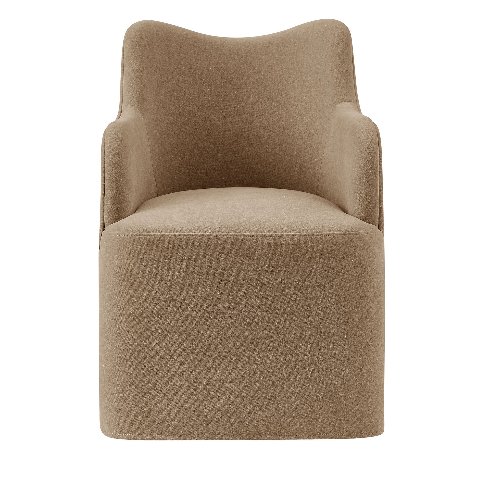 Cordelle Linen Blend Swivel Dining Chair by Modway