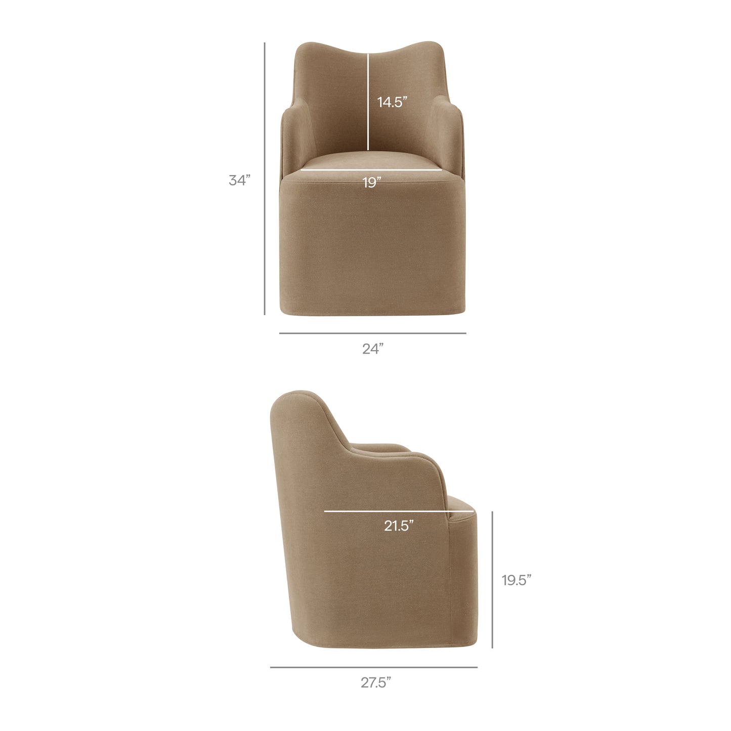 Cordelle Linen Blend Swivel Dining Chair by Modway