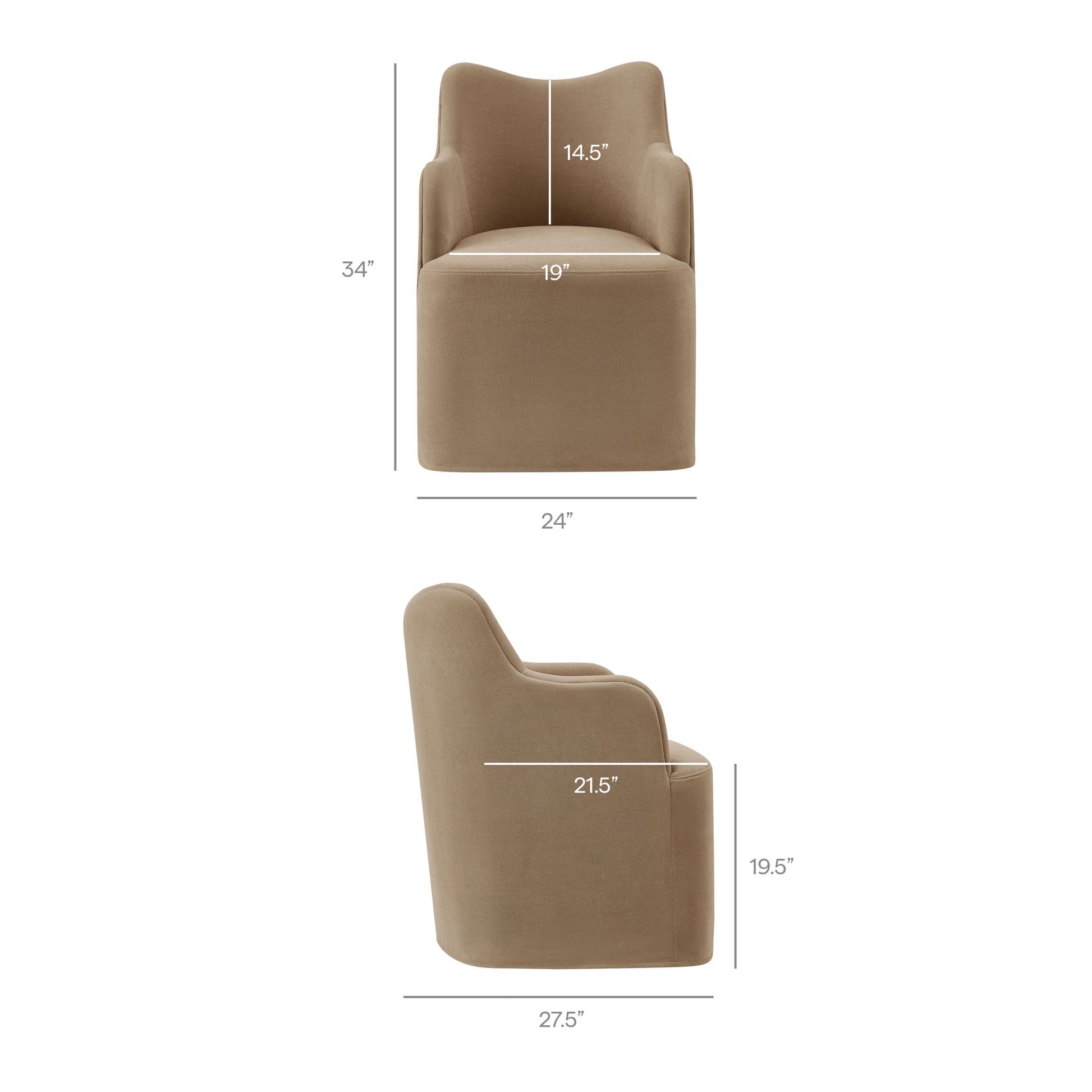 Cordelle Linen Blend Swivel Dining Chair by Modway