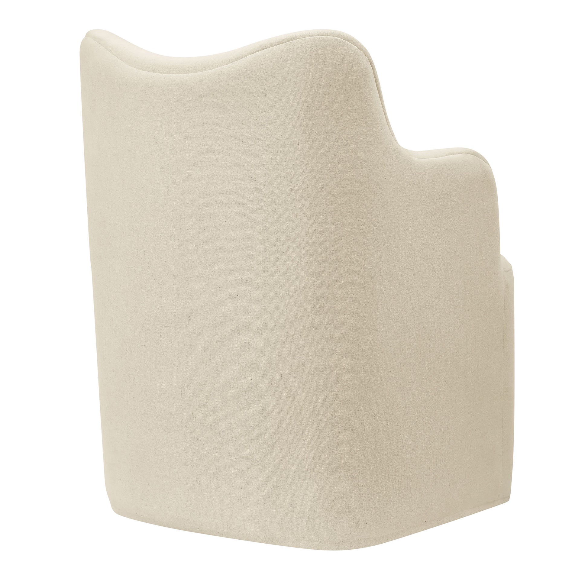 Cordelle Linen Blend Swivel Dining Chair by Modway