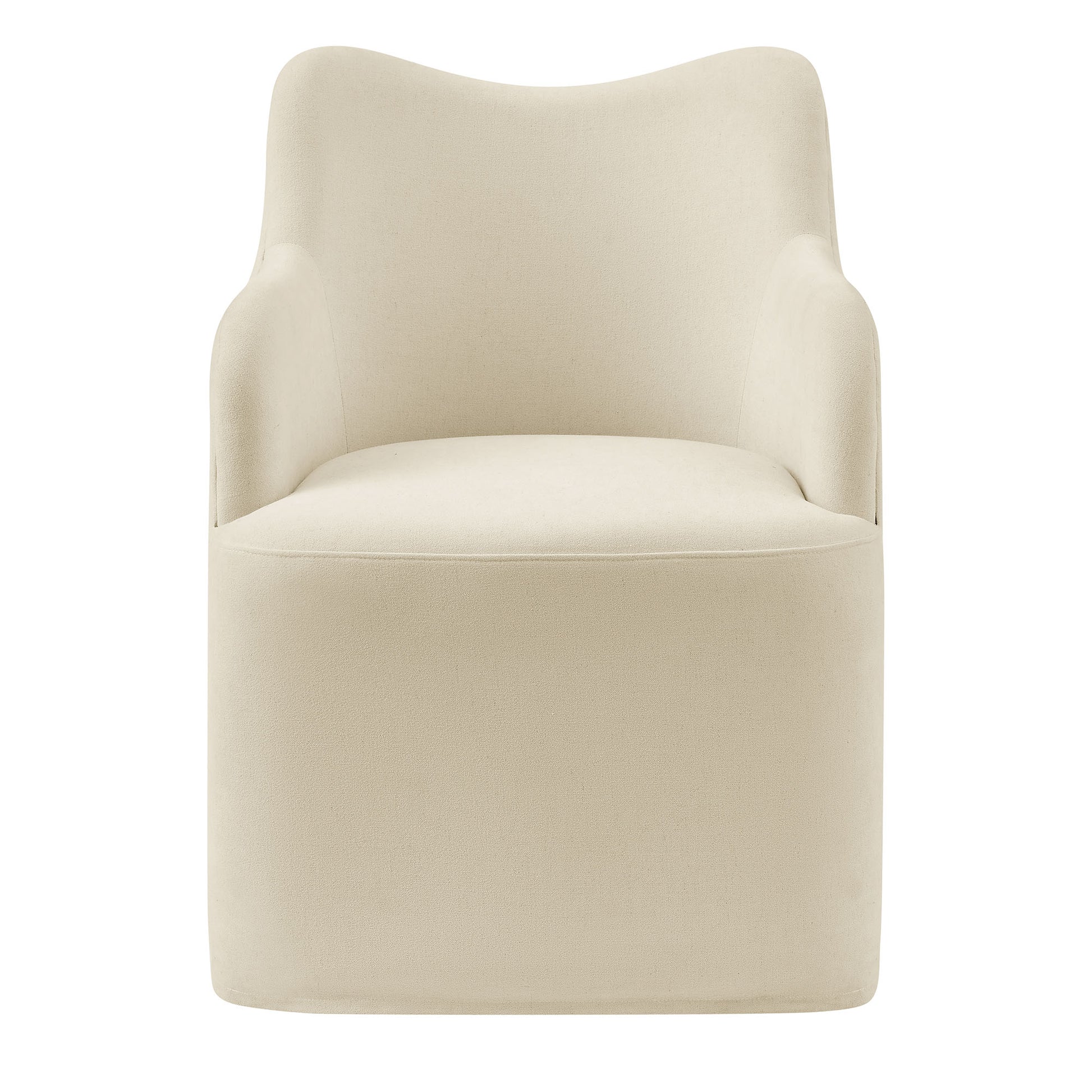 Cordelle Linen Blend Swivel Dining Chair by Modway