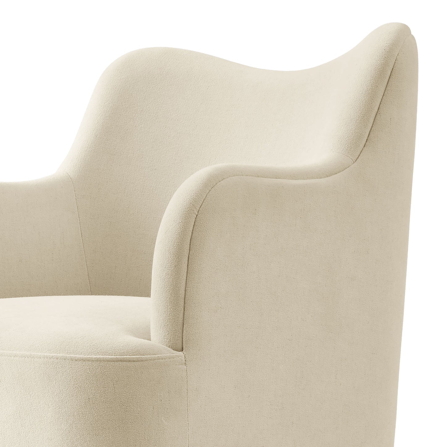Cordelle Linen Blend Swivel Dining Chair by Modway