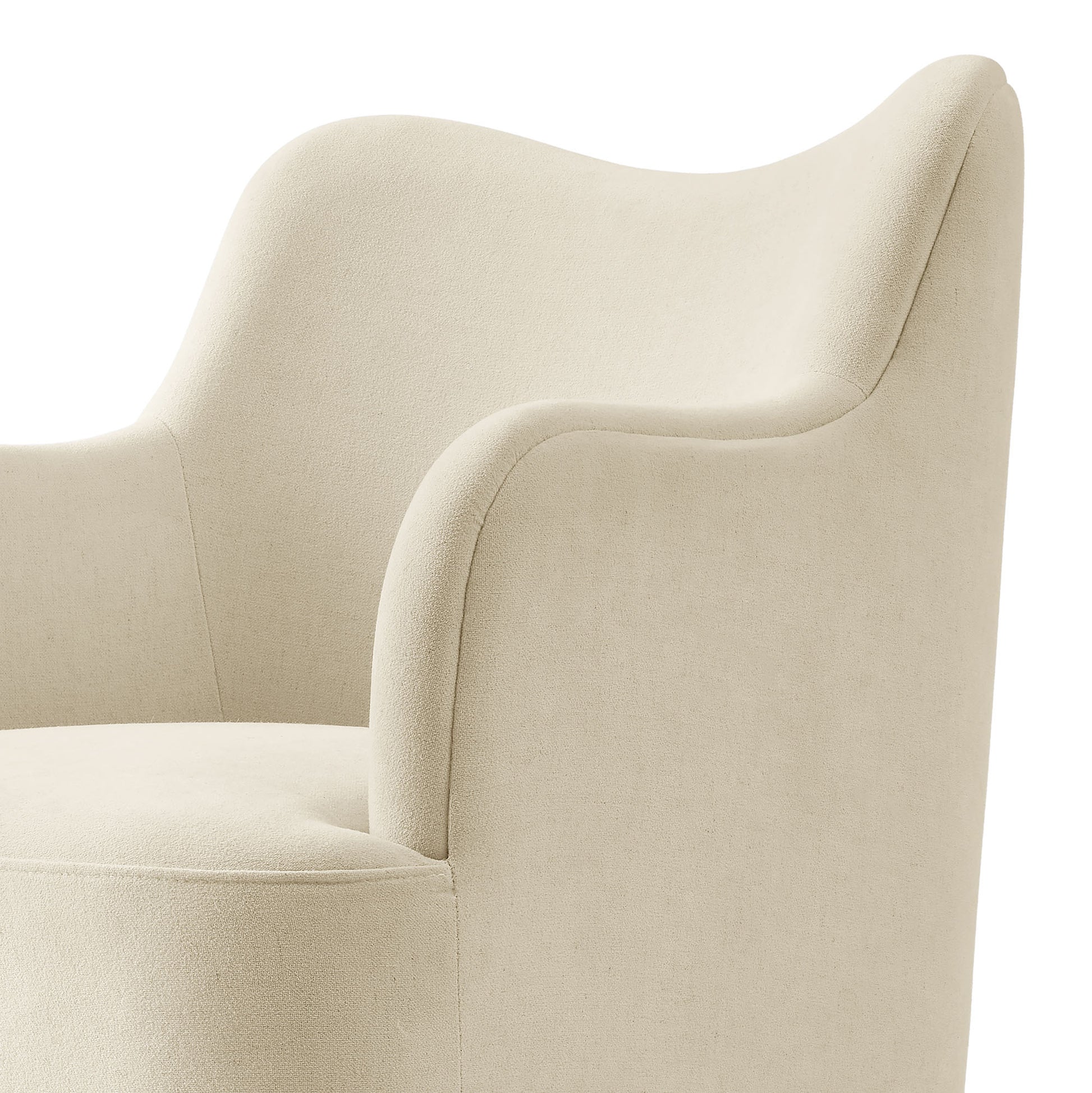 Cordelle Linen Blend Swivel Dining Chair by Modway