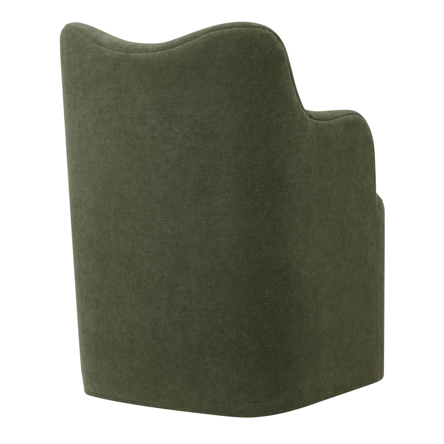 Cordelle Linen Blend Swivel Dining Chair by Modway