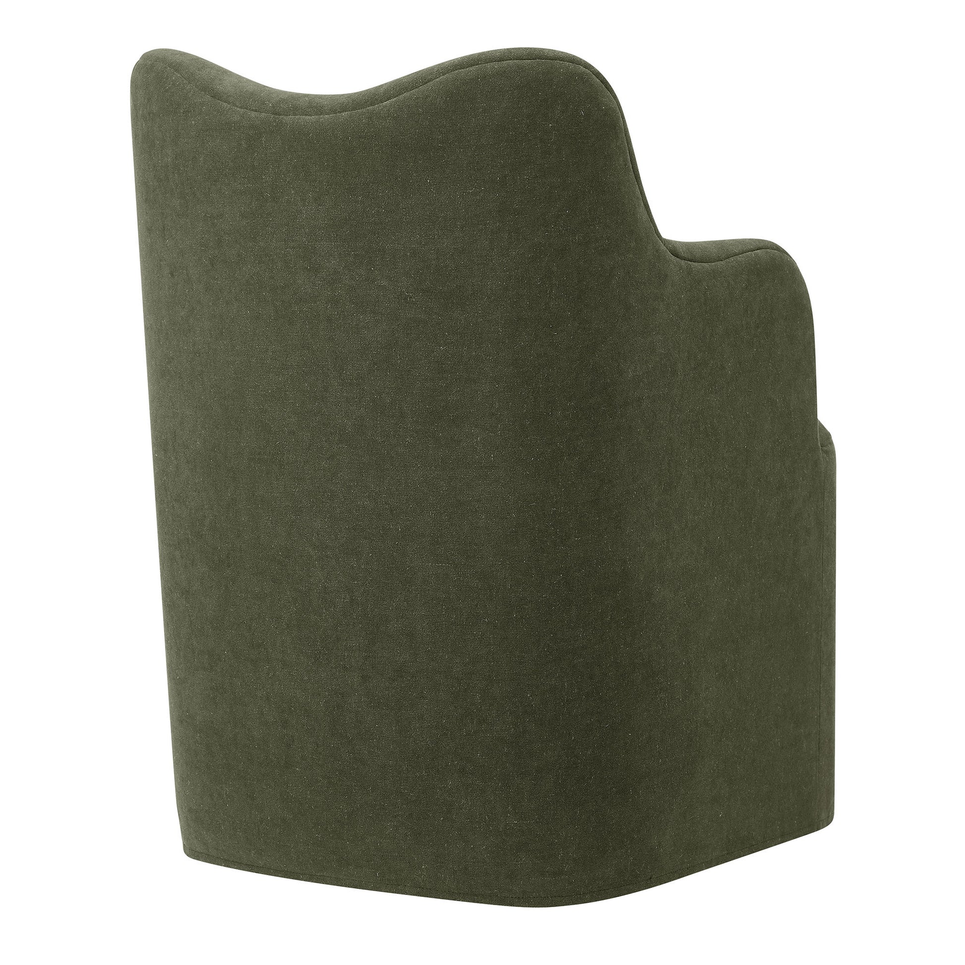 Cordelle Linen Blend Swivel Dining Chair by Modway