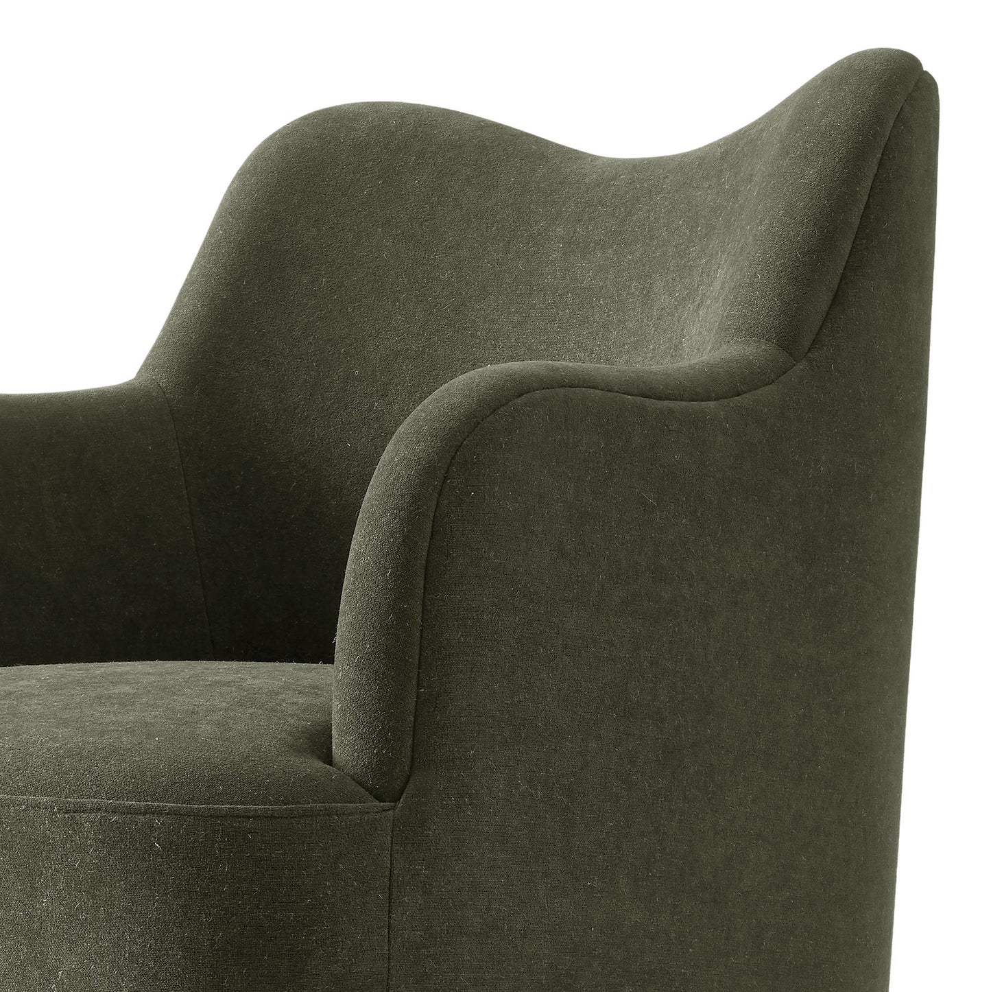 Cordelle Linen Blend Swivel Dining Chair by Modway