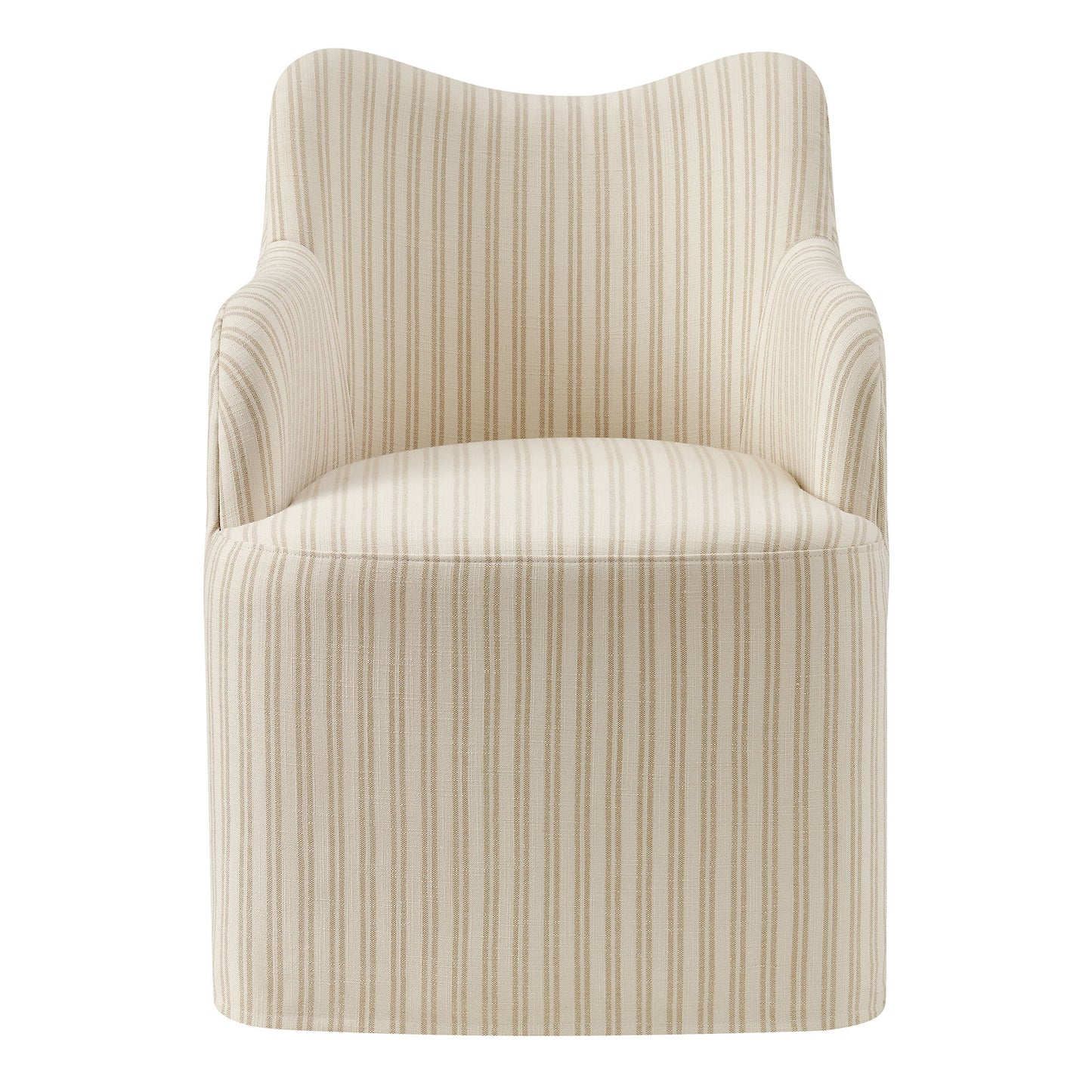Cordelle Linen Blend Swivel Dining Chair by Modway