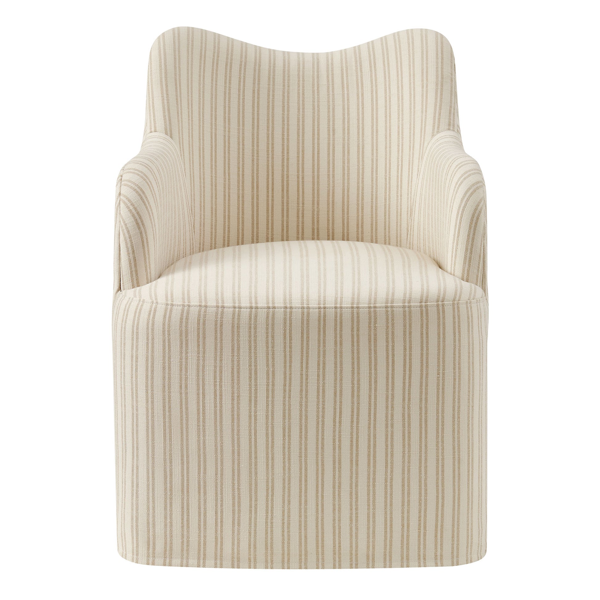 Cordelle Linen Blend Swivel Dining Chair by Modway