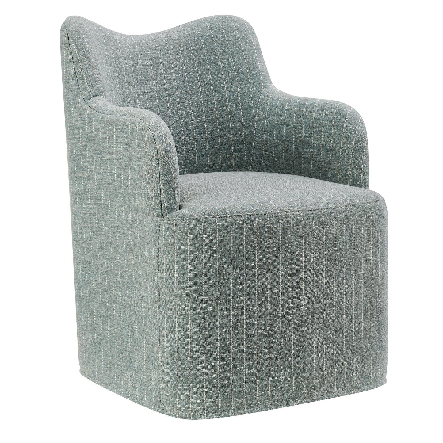 Cordelle Linen Blend Swivel Dining Chair by Modway