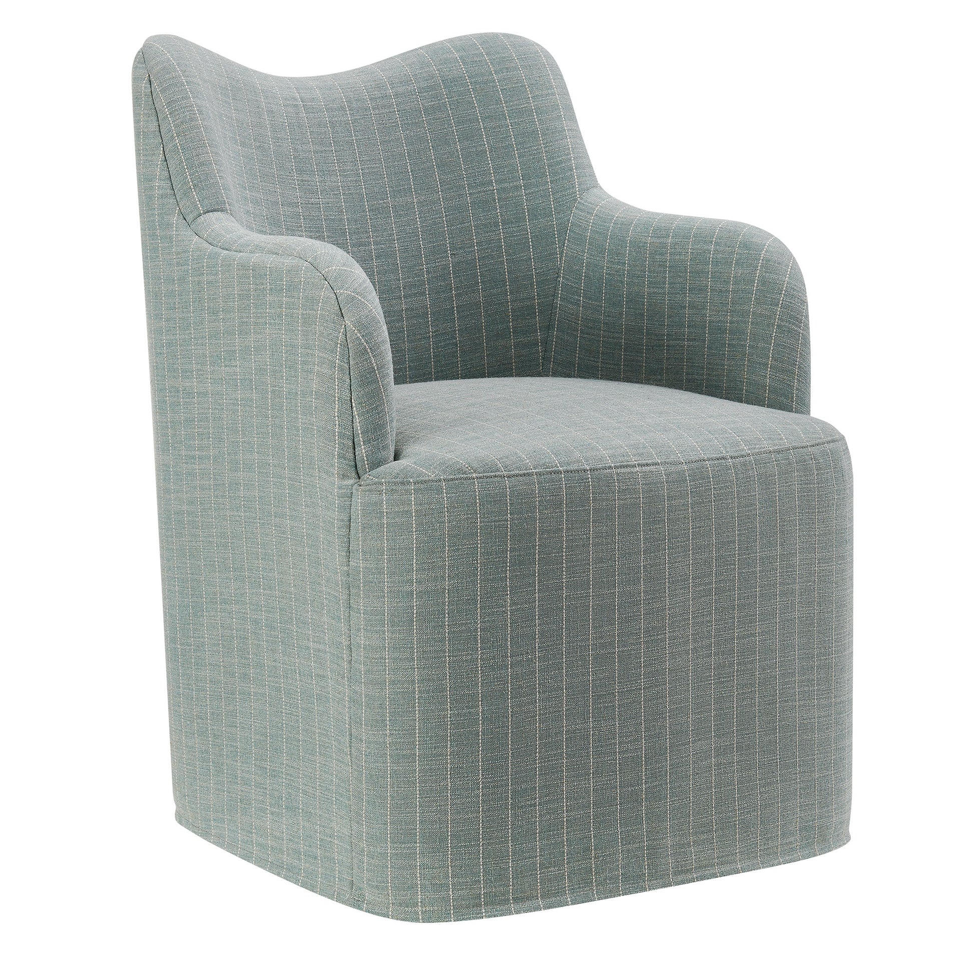 Cordelle Linen Blend Swivel Dining Chair by Modway