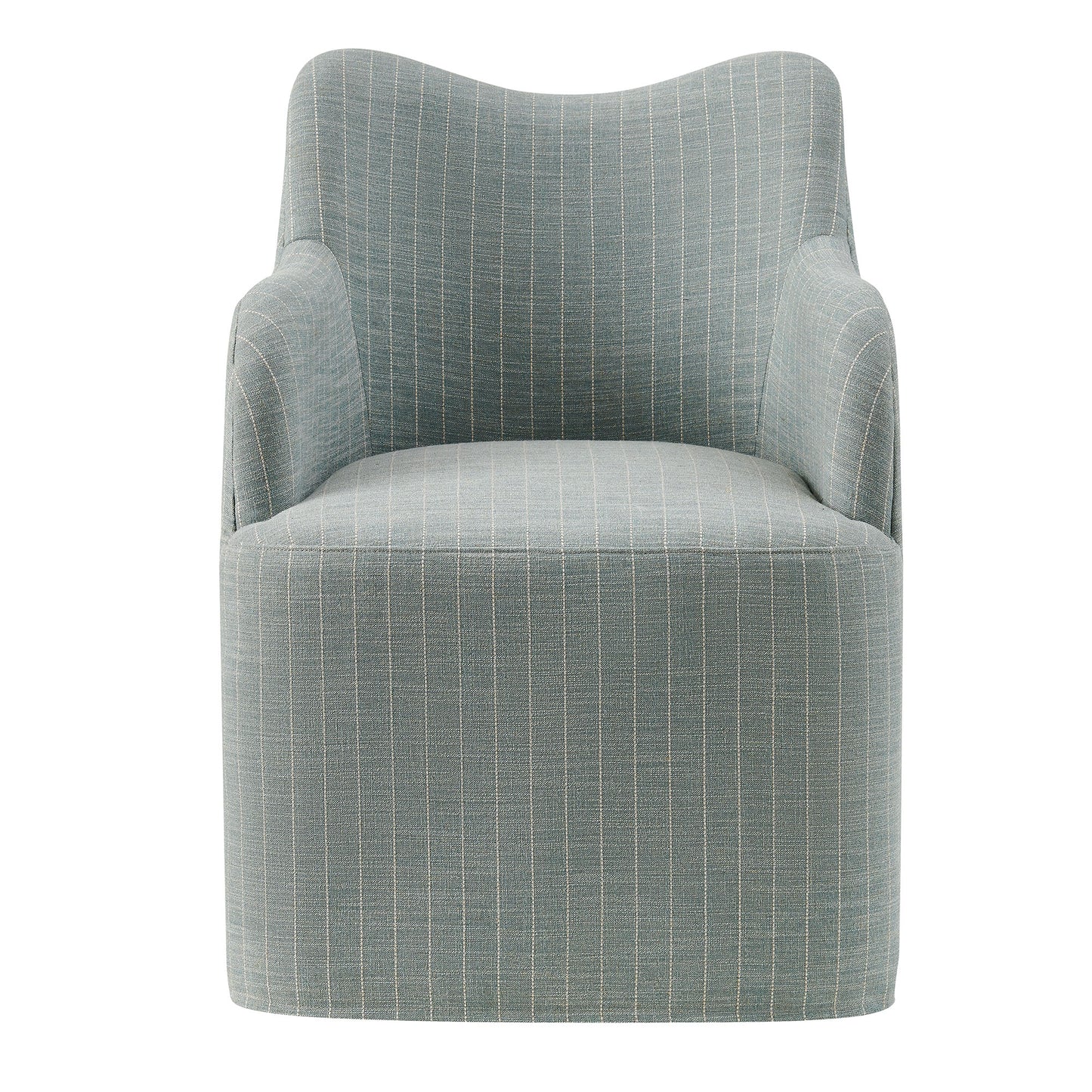 Cordelle Linen Blend Swivel Dining Chair by Modway