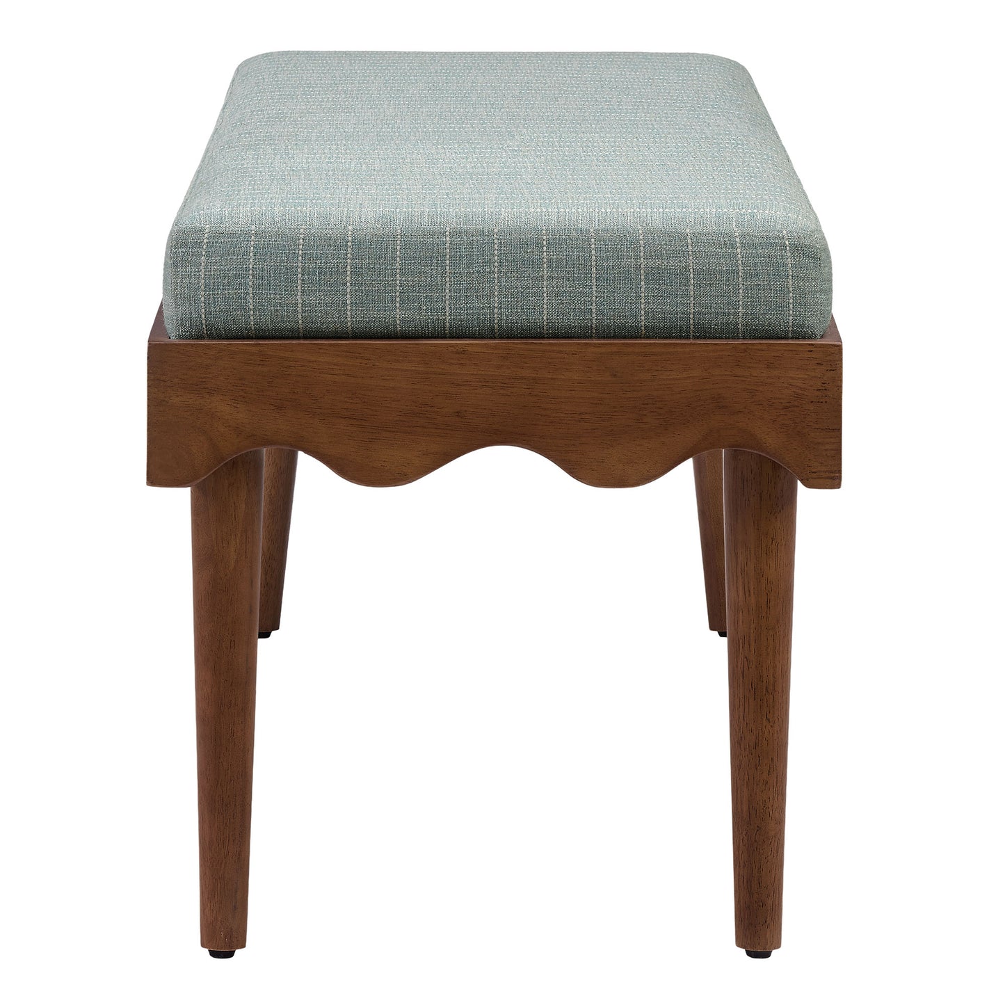 Mirette Scalloped Edge Striped Accent Bench by Modway