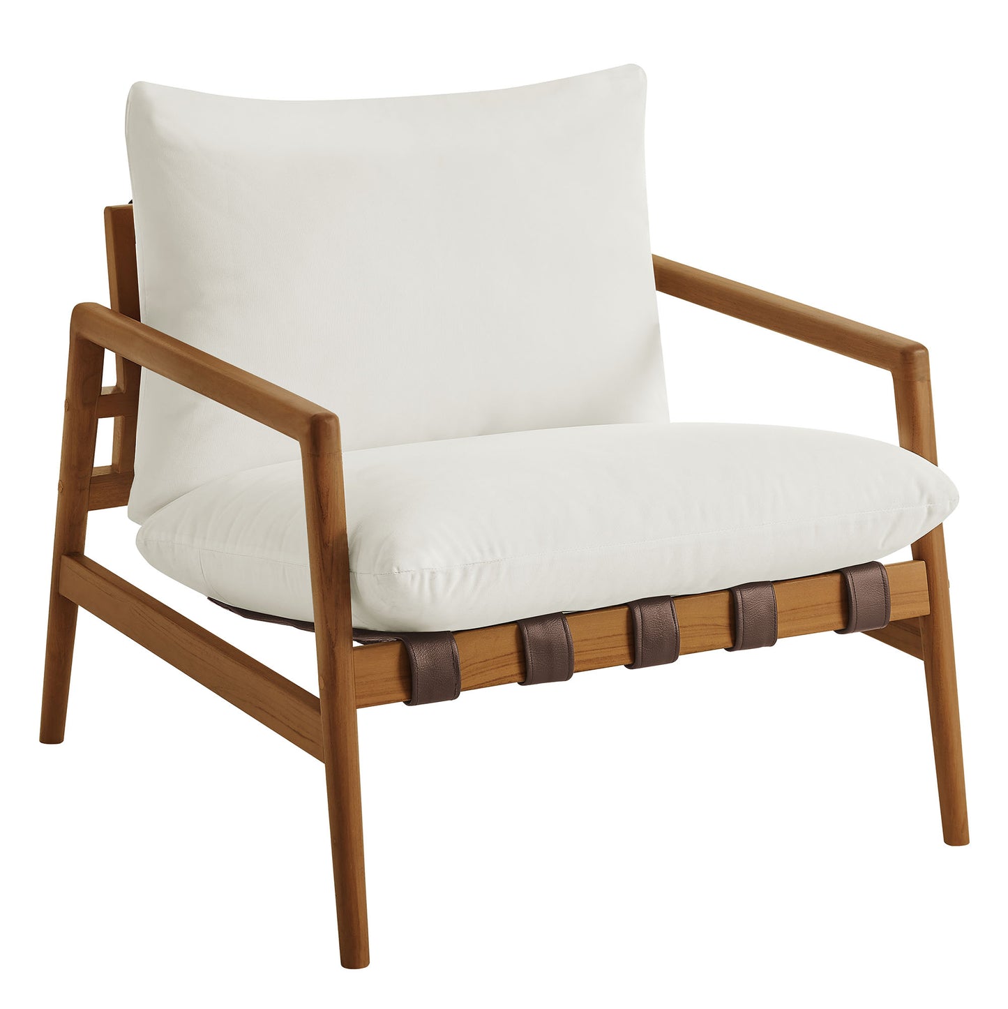 Nomi Outdoor Patio Teak Wood Sling Chair by Modway