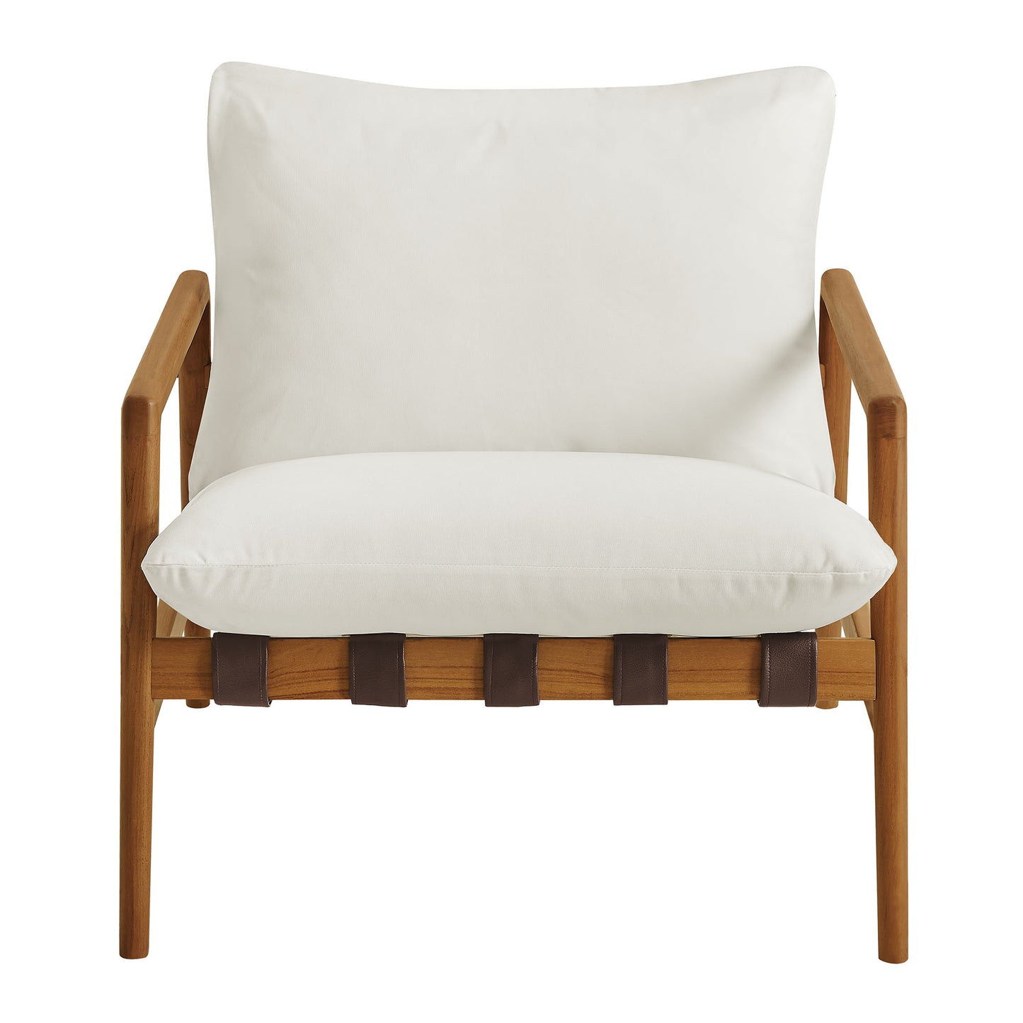 Nomi Outdoor Patio Teak Wood Sling Chair by Modway