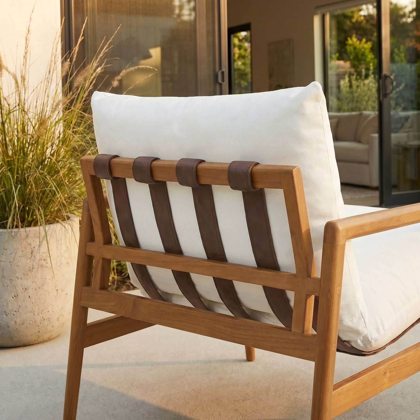 Nomi Outdoor Patio Teak Wood Sling Chair by Modway