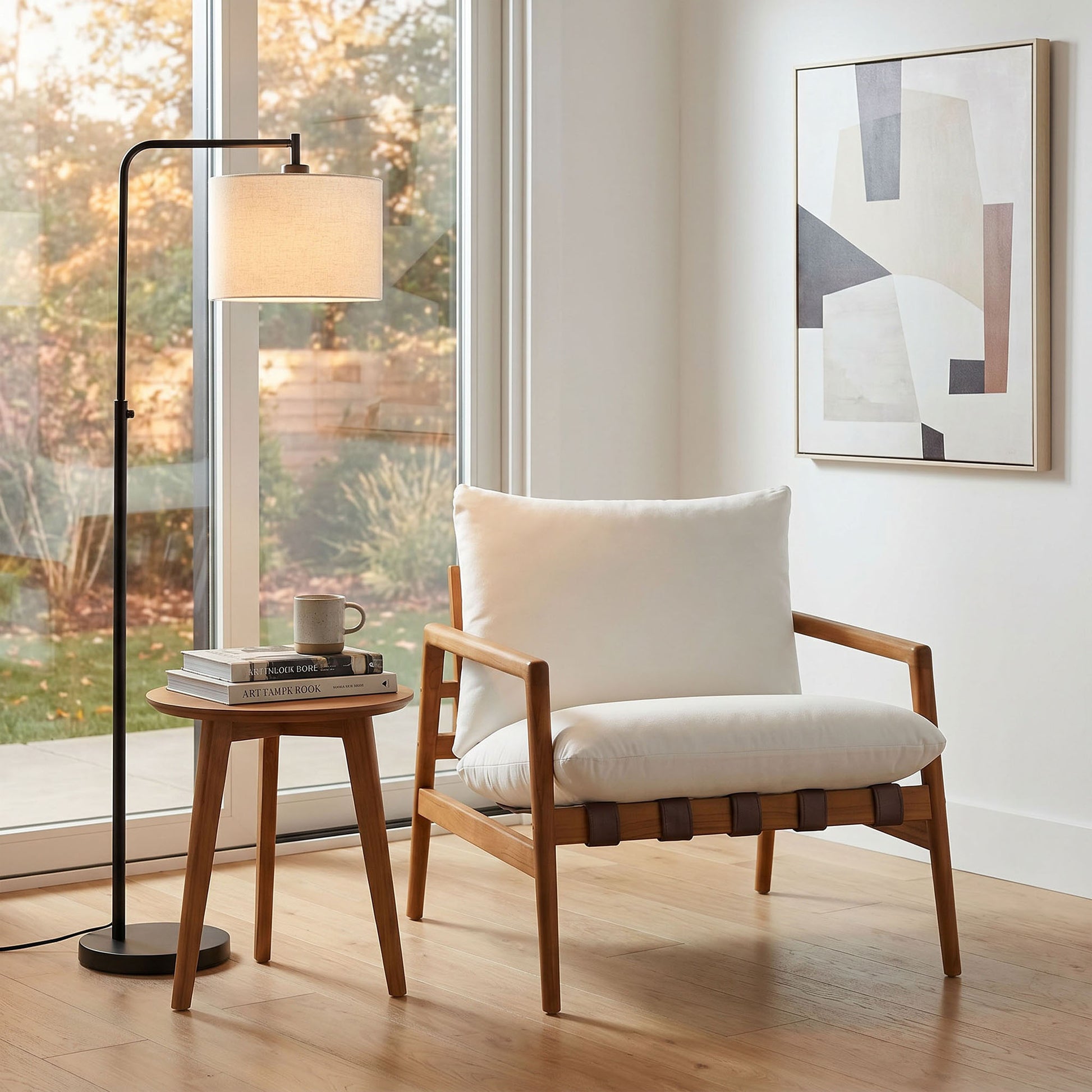 Nomi Outdoor Patio Teak Wood Sling Chair by Modway