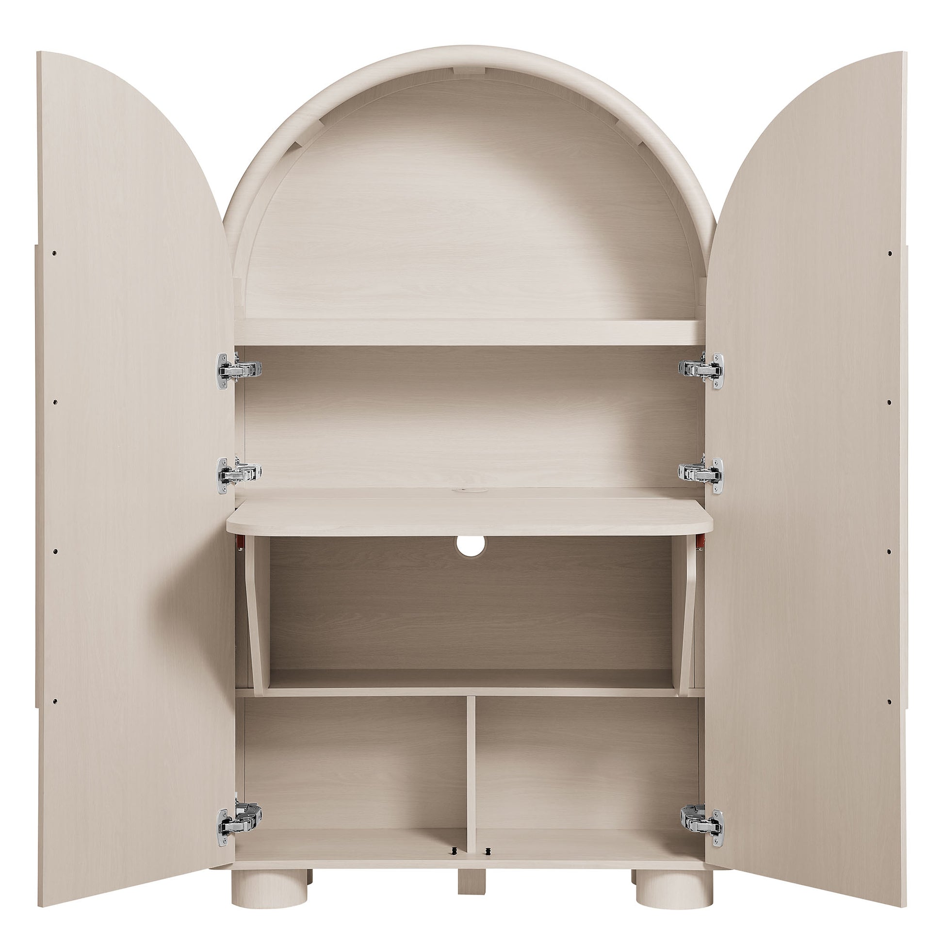 Bellamy Arched Fold-Out Desk Cabinet by Modway
