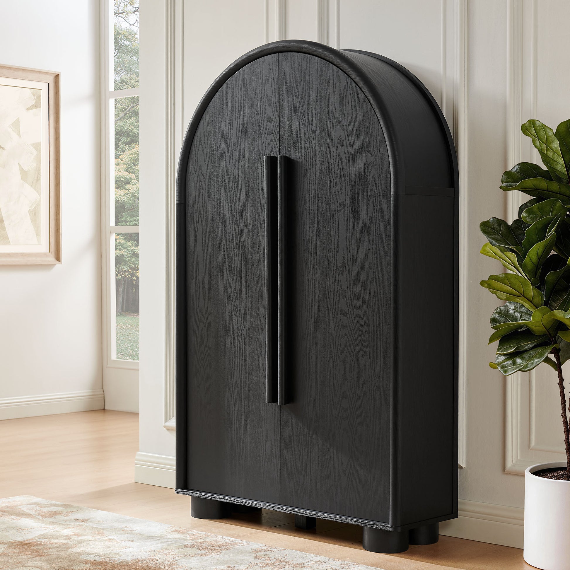 Bellamy Arched Fold-Out Desk Cabinet by Modway