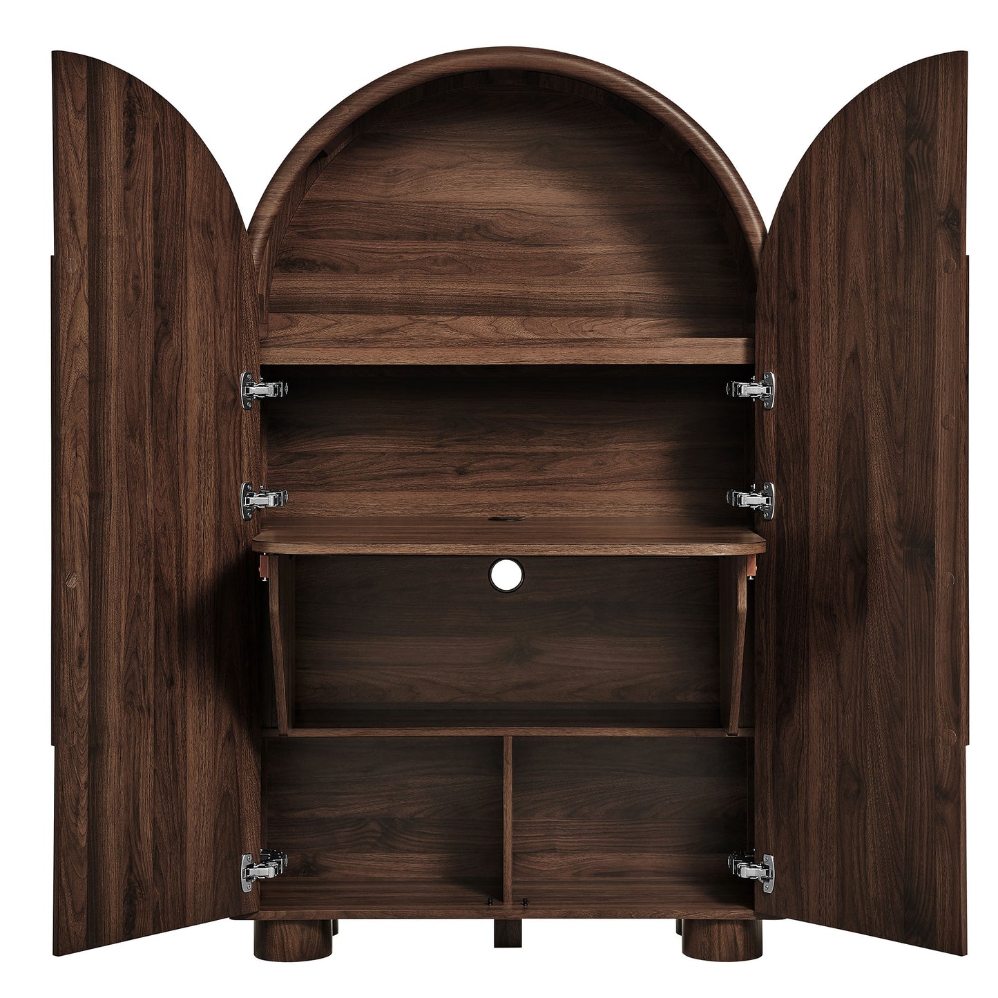 Bellamy Arched Fold-Out Desk Cabinet by Modway