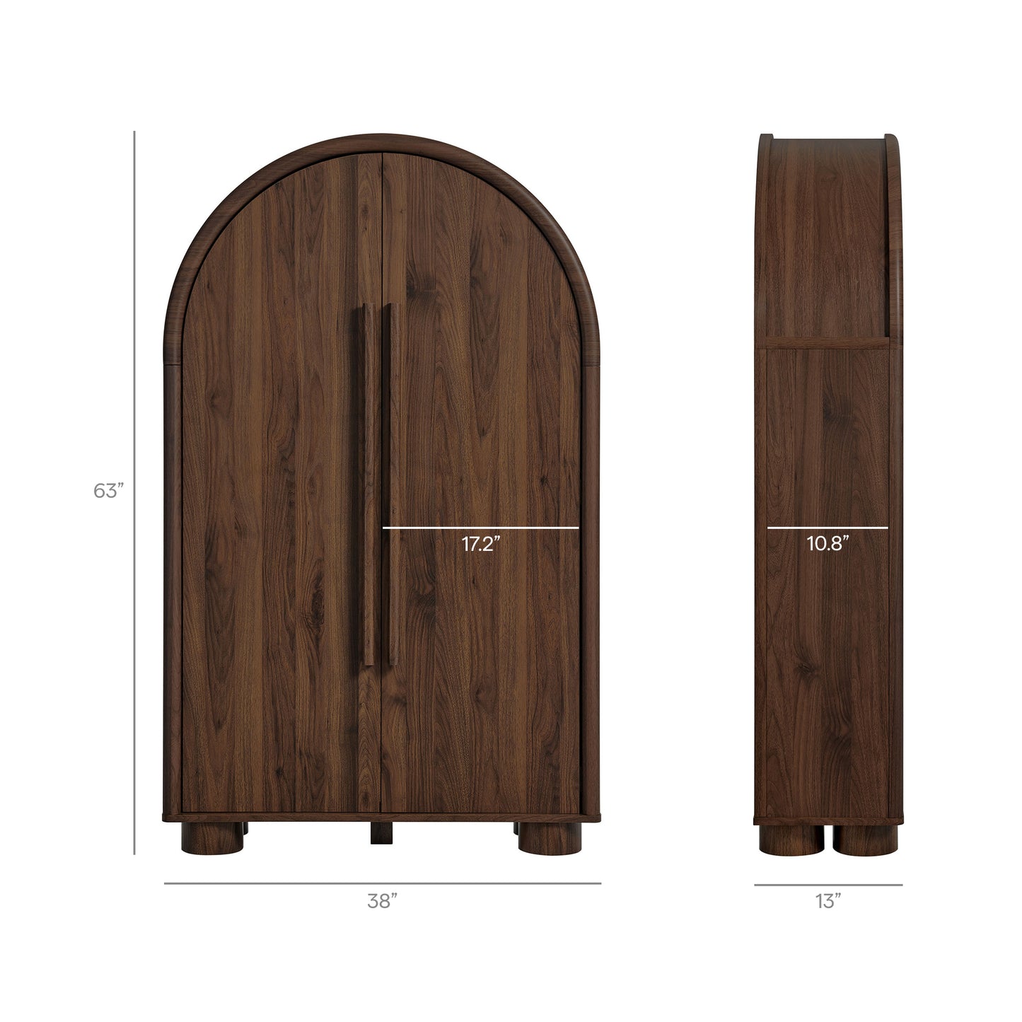 Bellamy Arched Fold-Out Desk Cabinet by Modway