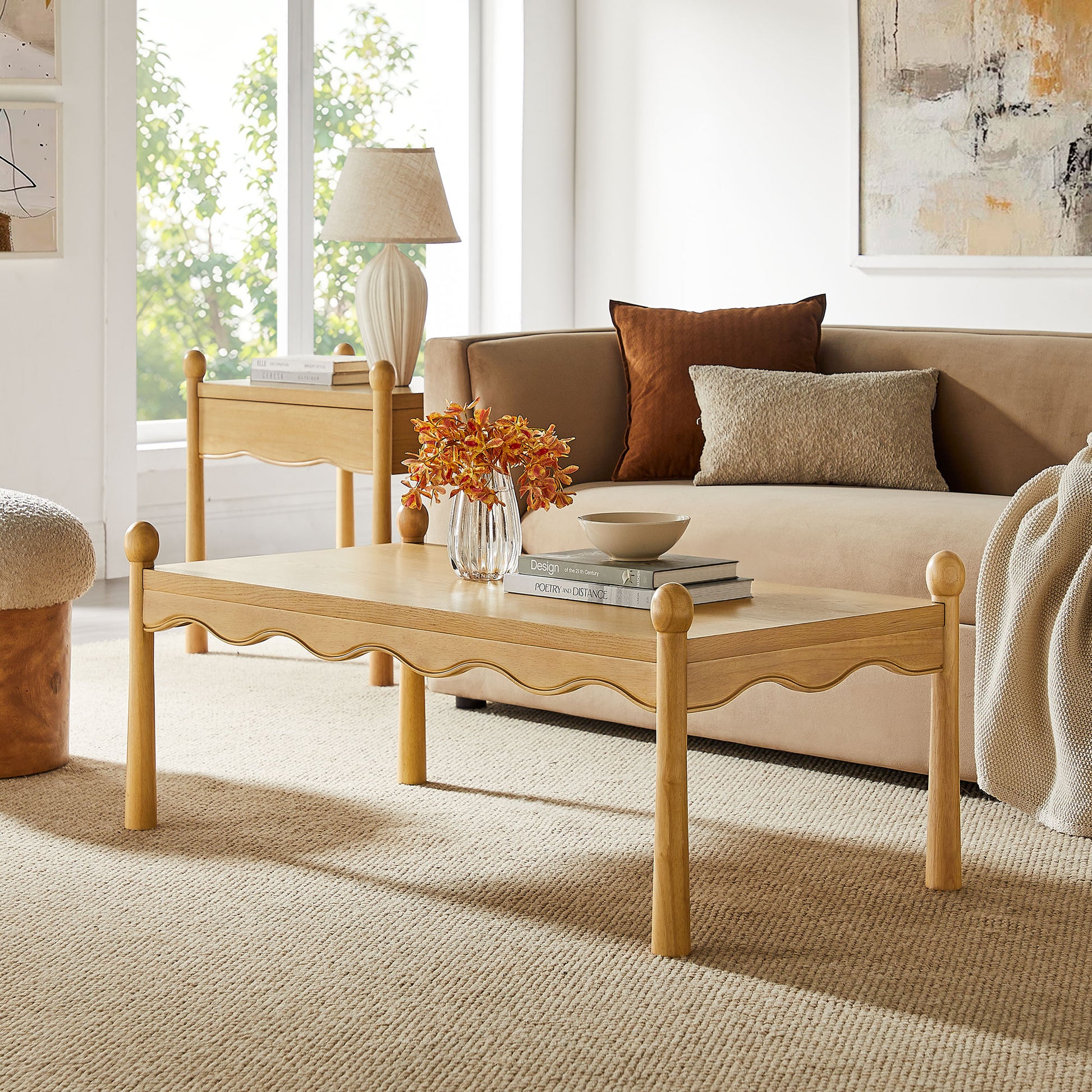 Darcy 46 Inch Wood Coffee Table by Modway