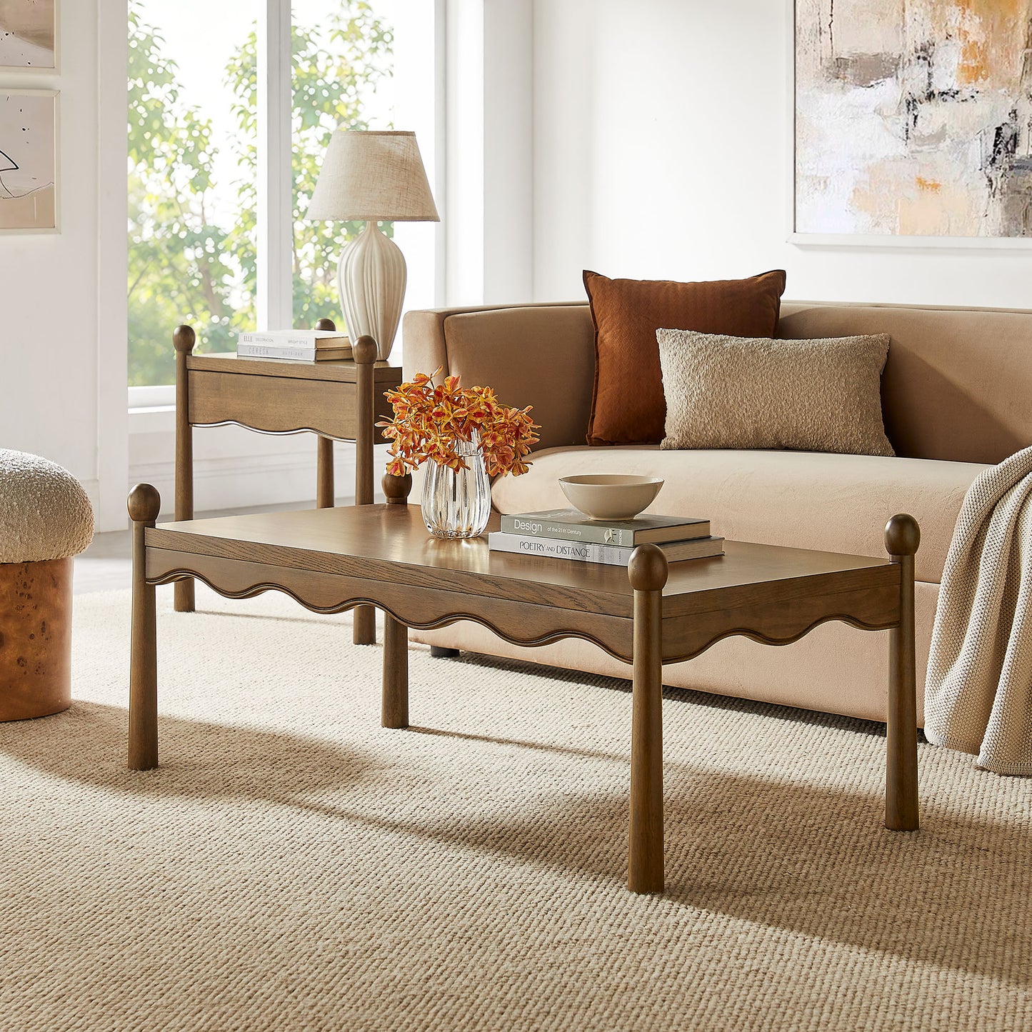 Darcy 46 Inch Wood Coffee Table by Modway