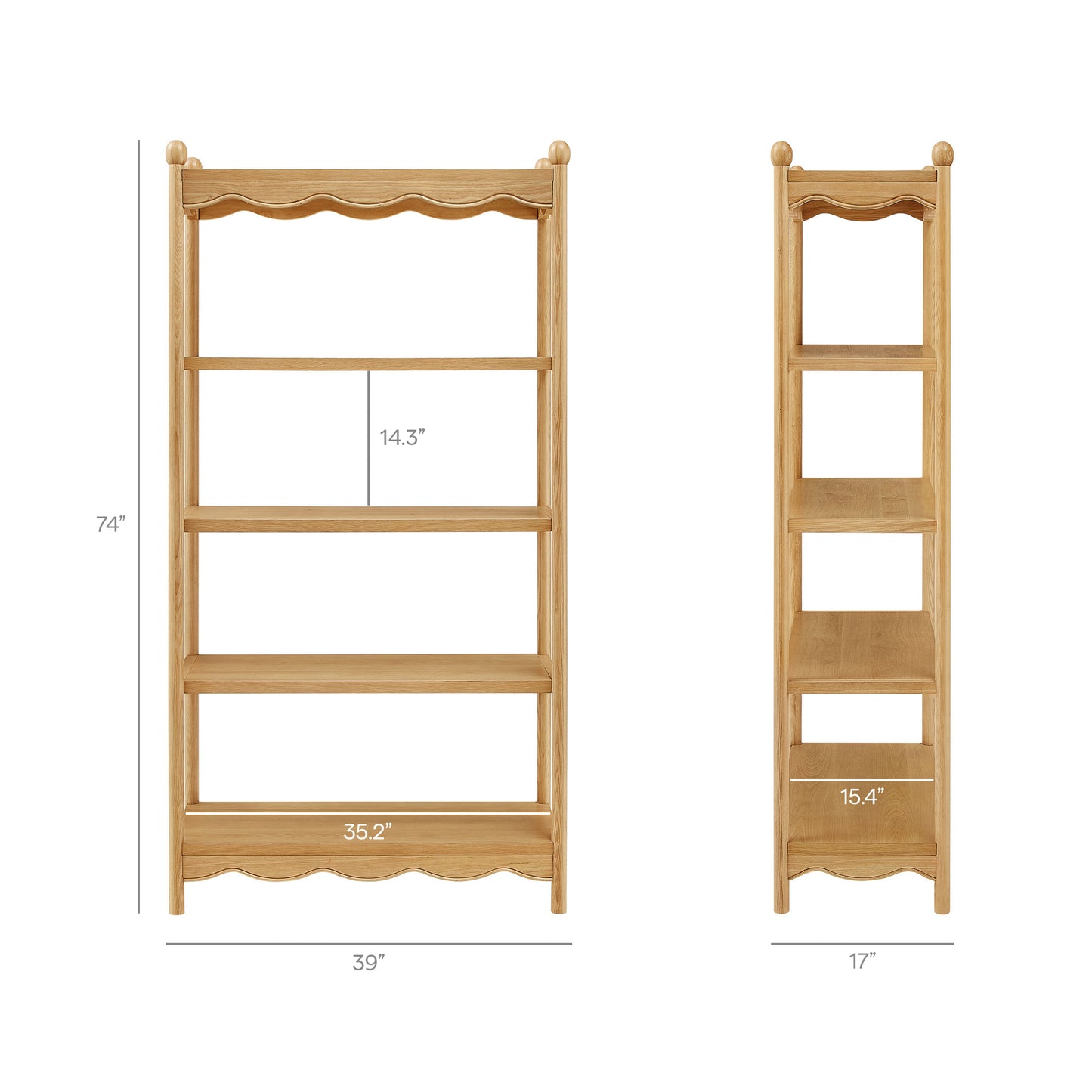 Darcy 4-Tier Open Bookcase by Modway