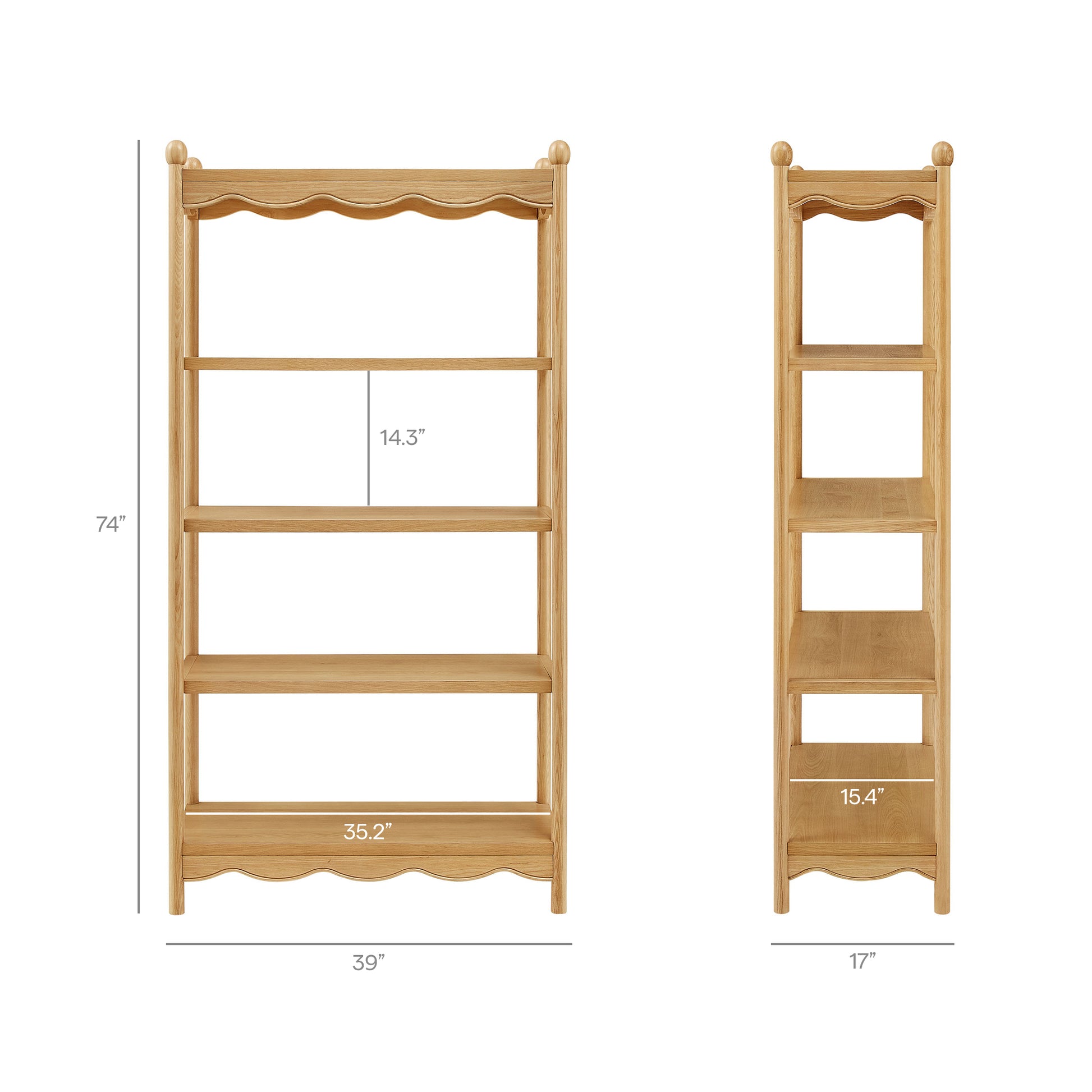 Darcy 4-Tier Open Bookcase by Modway