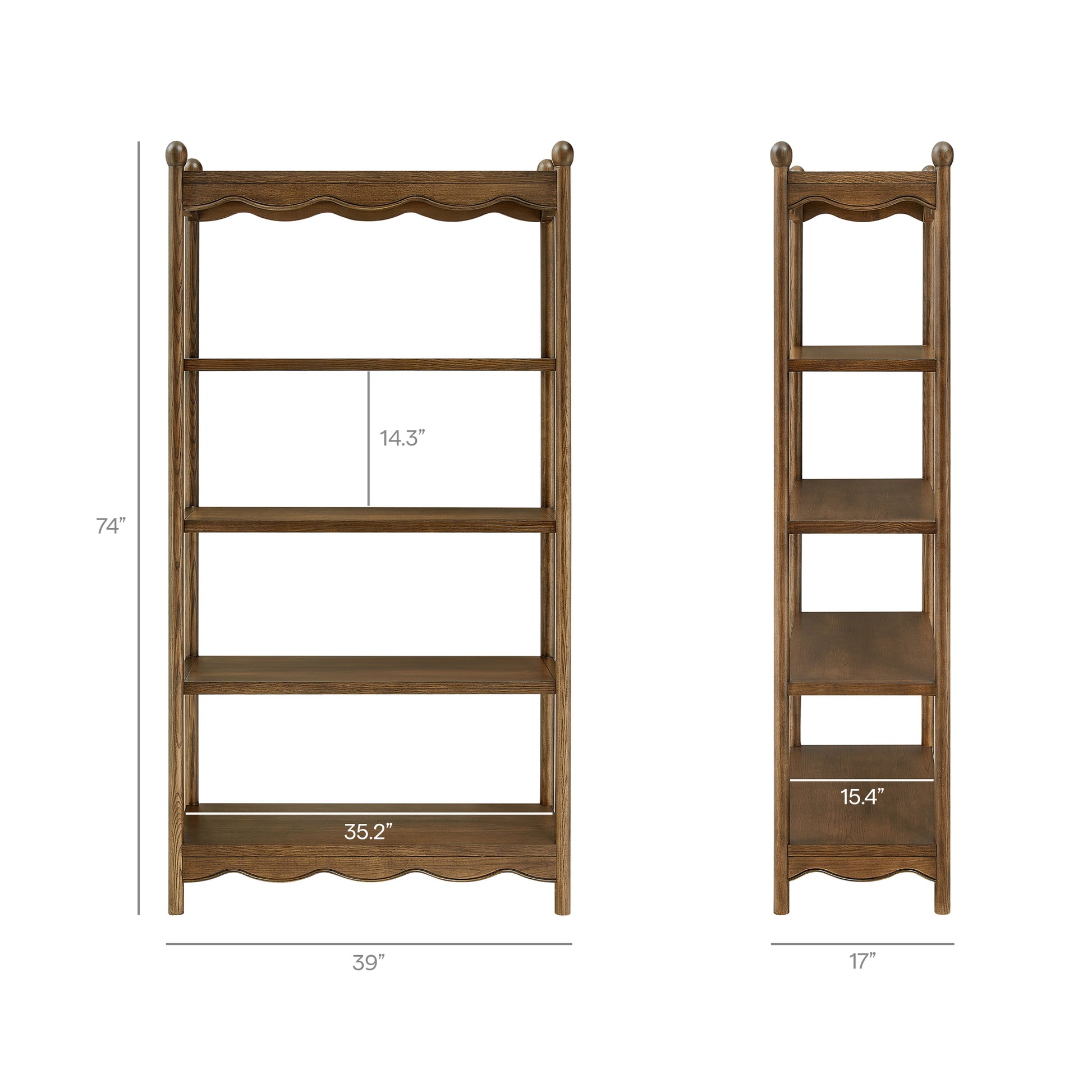 Darcy 4-Tier Open Bookcase by Modway