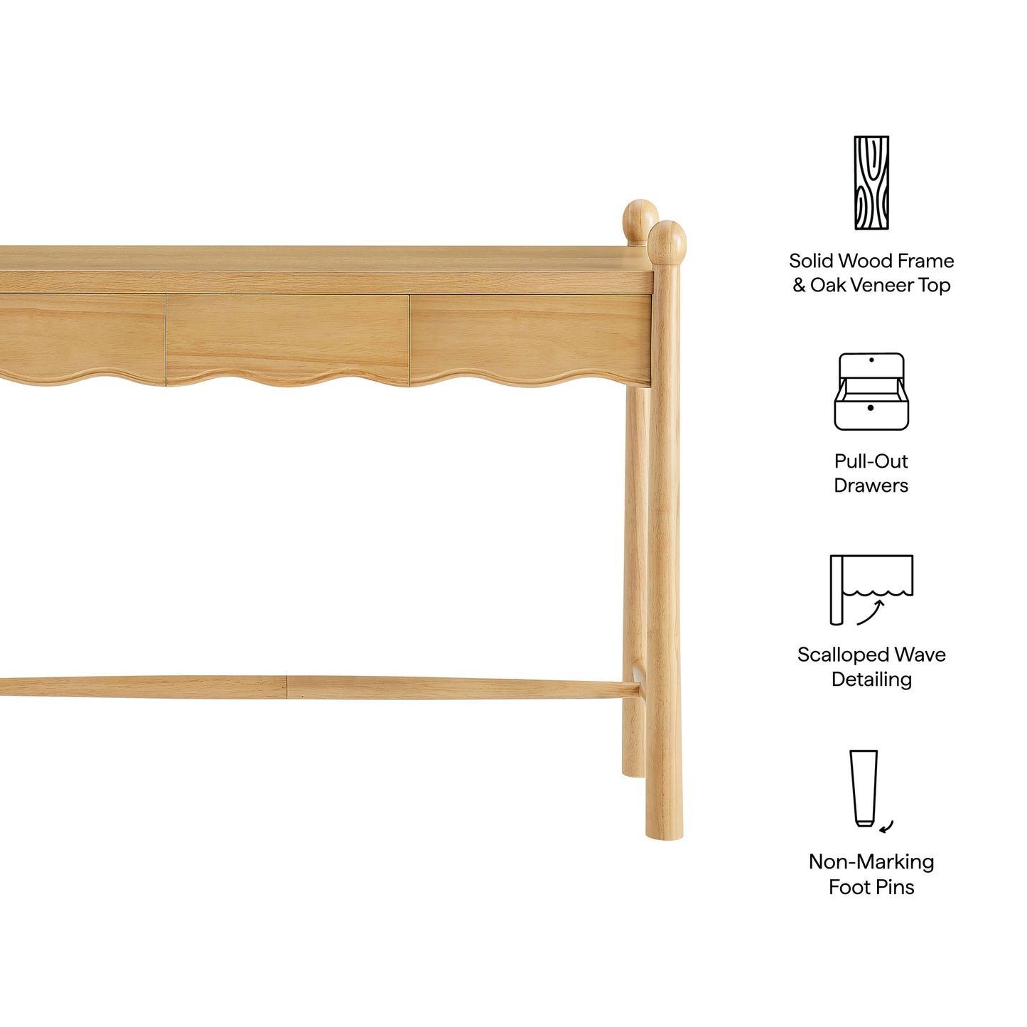 Darcy 44 Inch Wood Console Table by Modway
