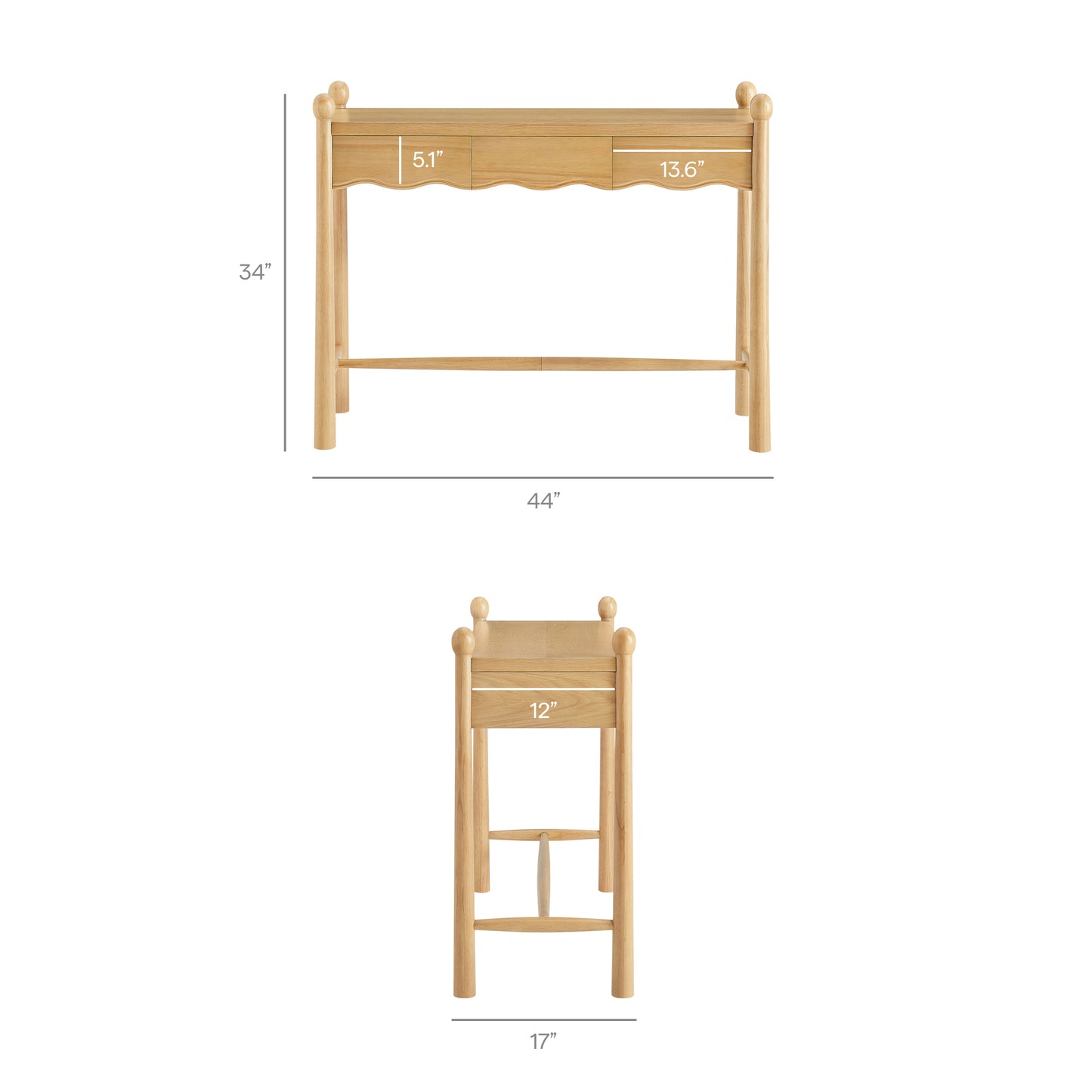 Darcy 44 Inch Wood Console Table by Modway